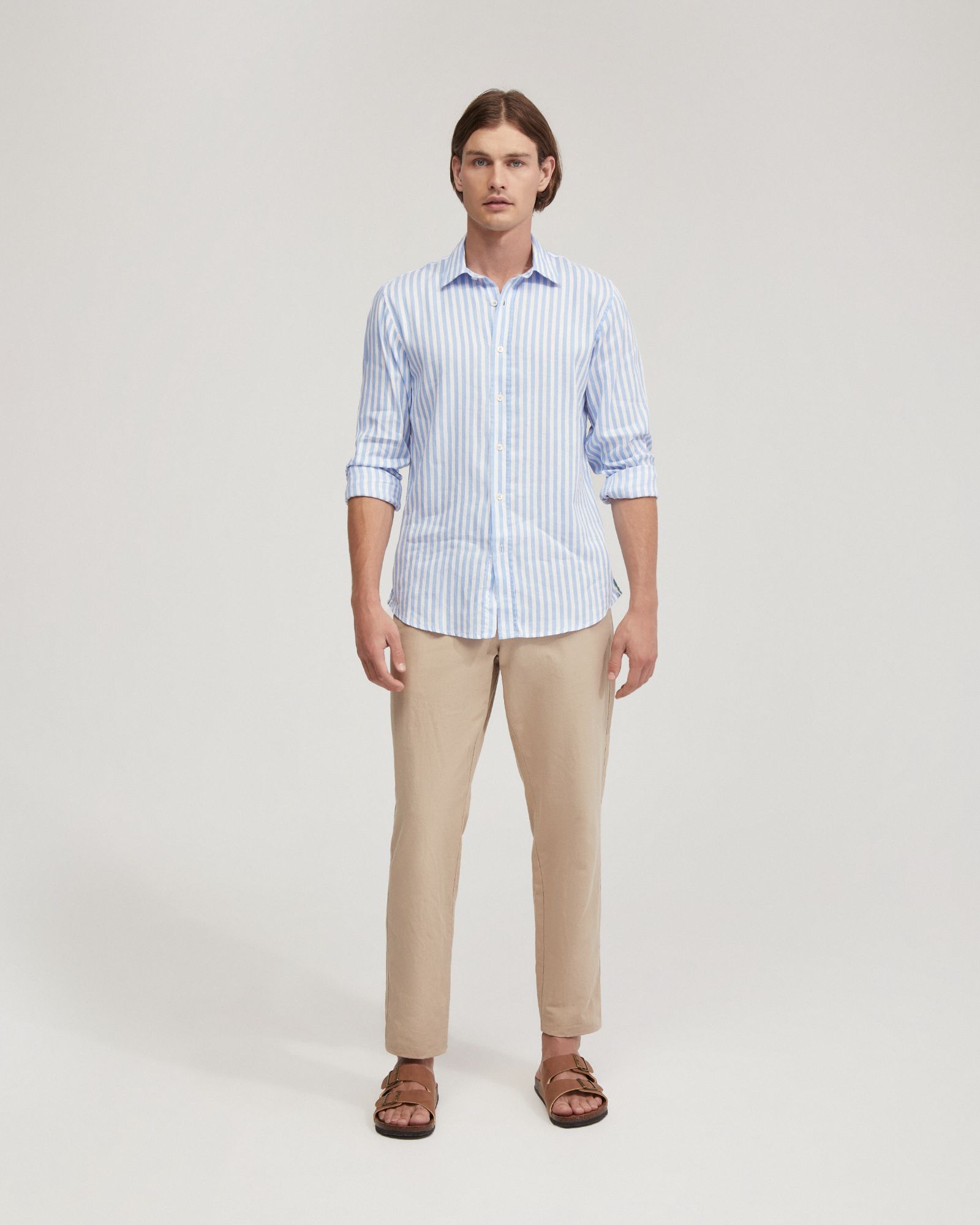 Fergus Linen Striped Shirt