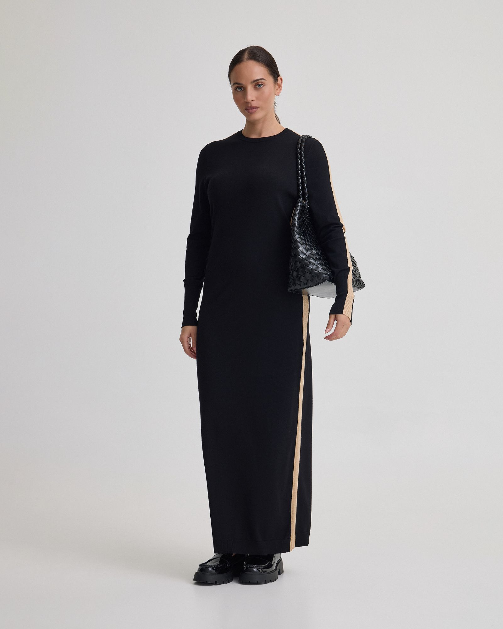 Pipper Knitted Contrast Panel Dress