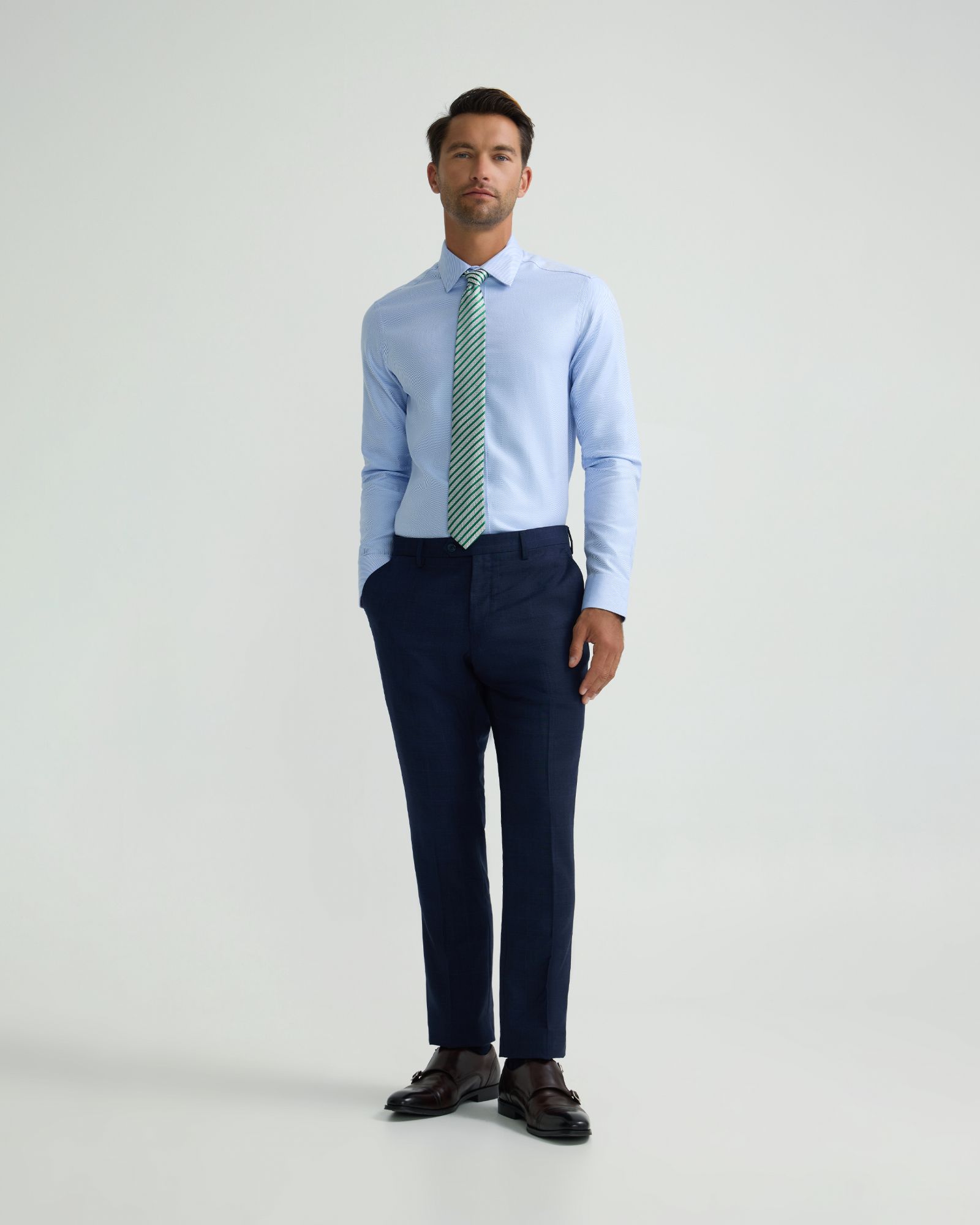 Beckton Slim Fit Twill Cotton Shirt
