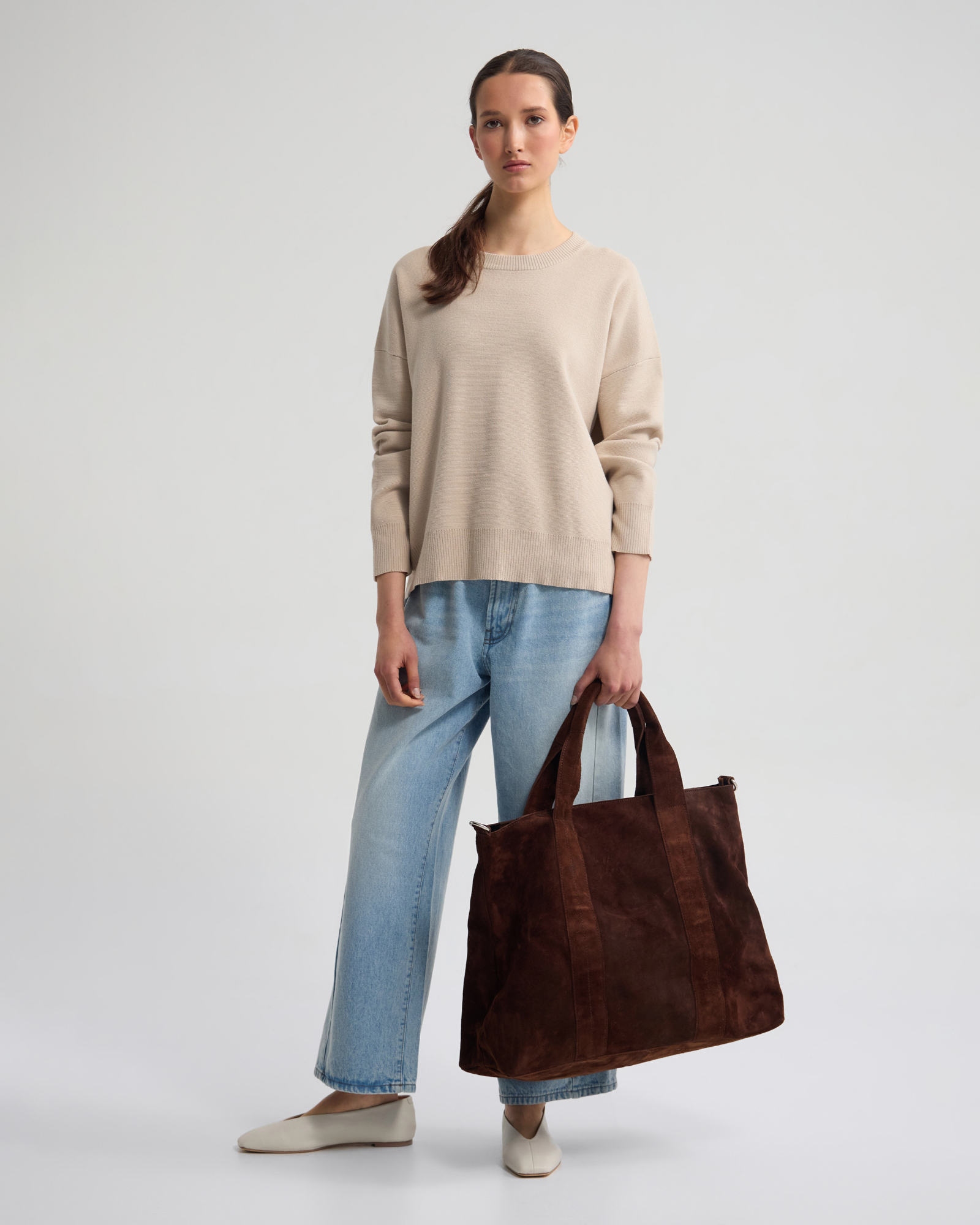 Lexie Cotton Crew Neck Knit