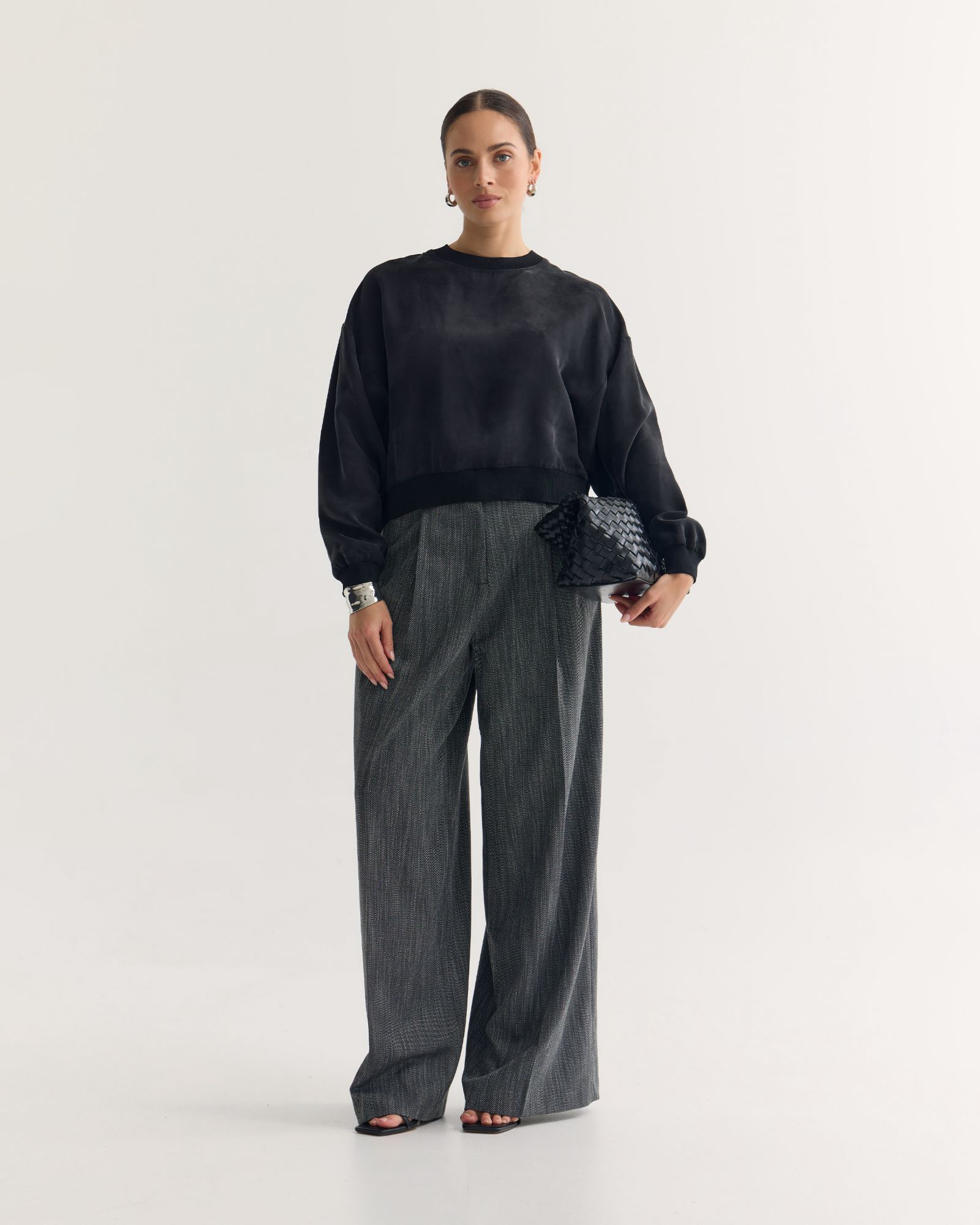 Lola Rib Collar Cupro Top