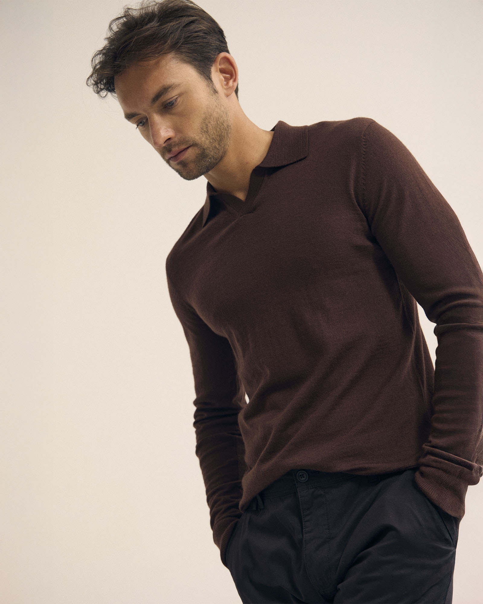 Blair Polo Collar Merino Knit