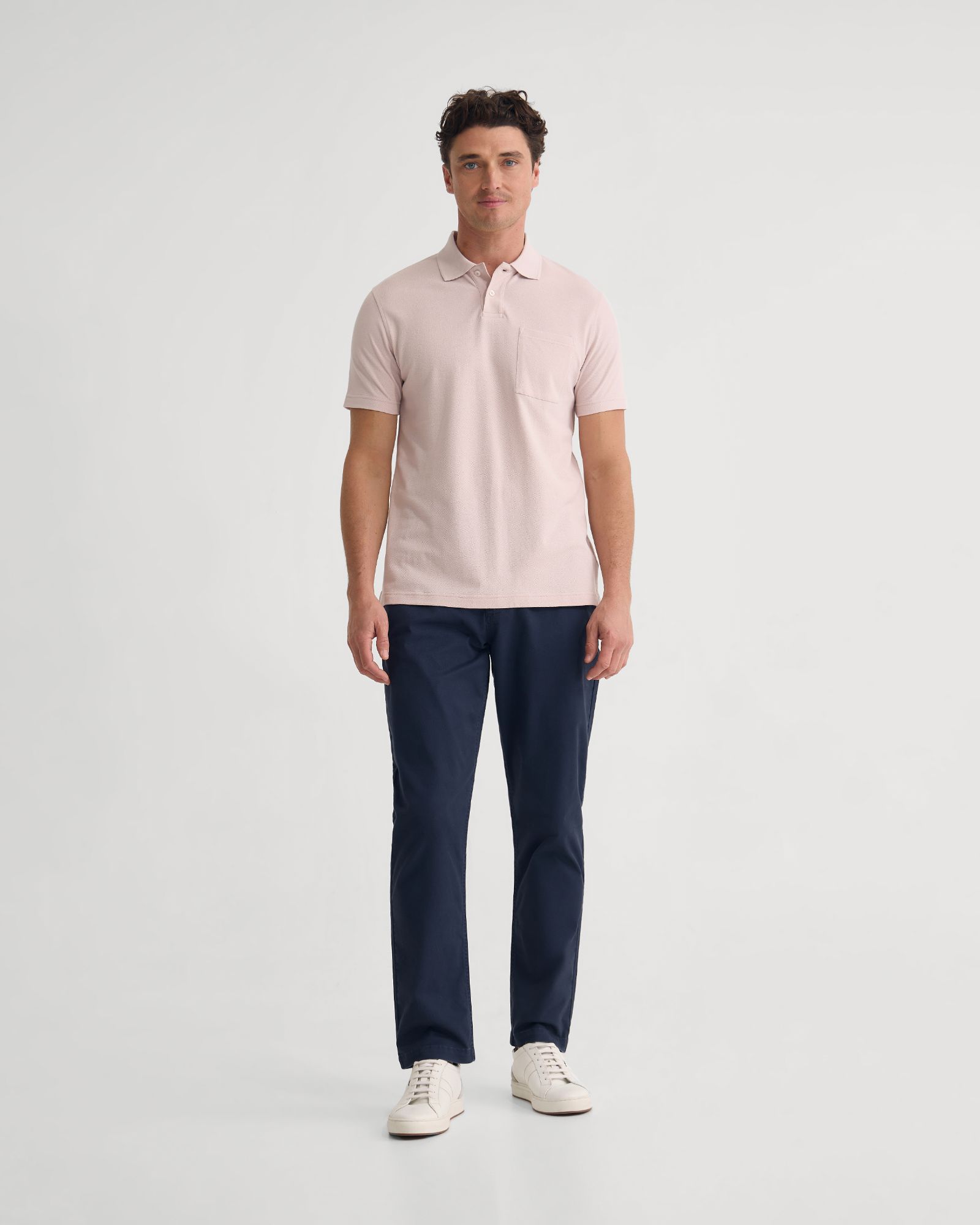 Theo Organic Cotton Pique Polo