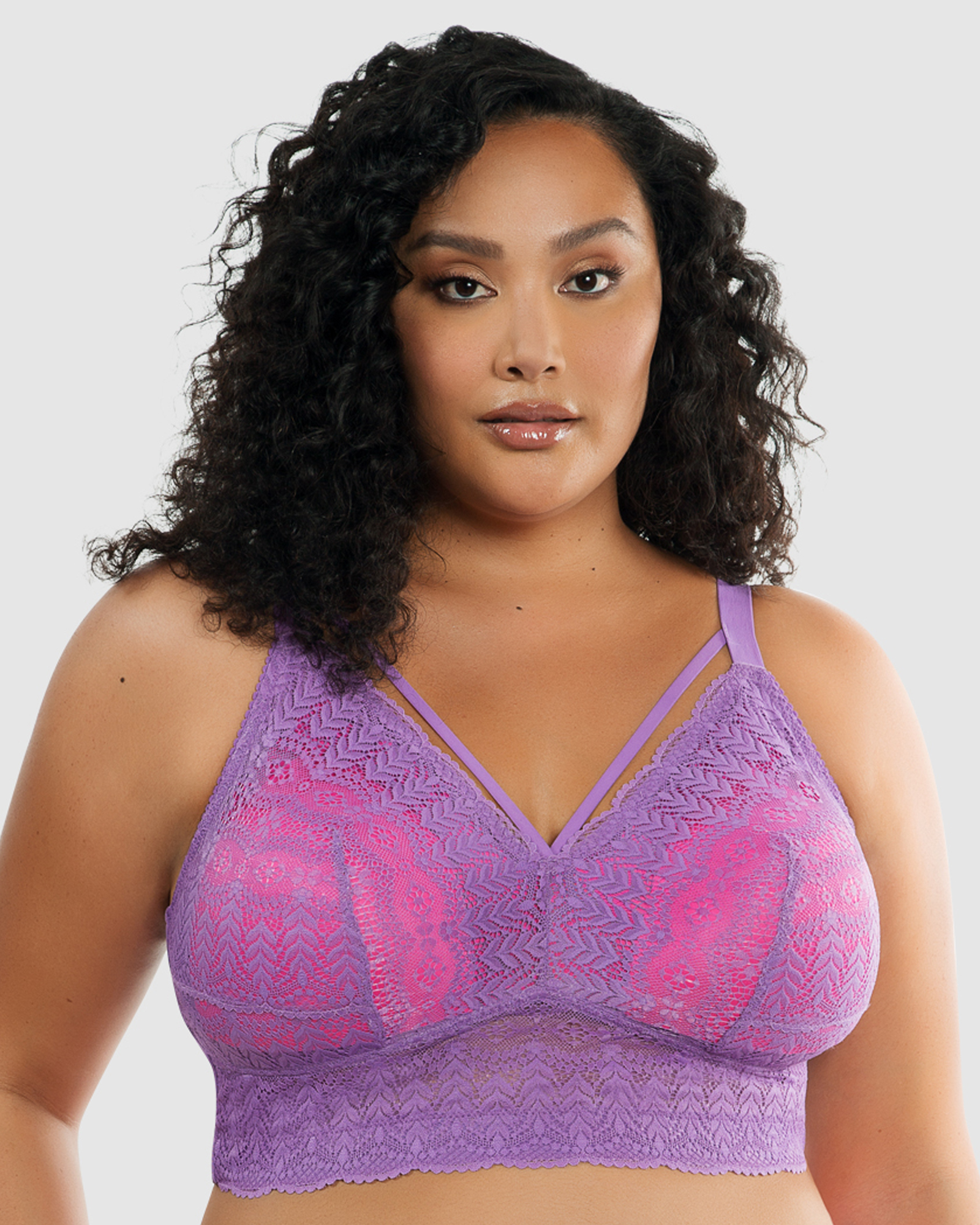 Mia Wireless Longline Lace Bralette