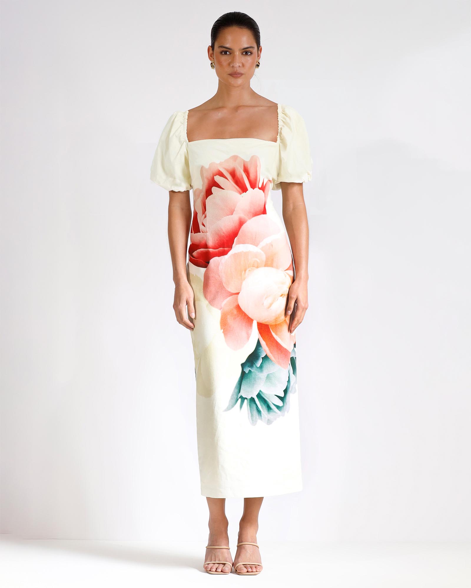 Nostalgia Sleeve Midi Dress