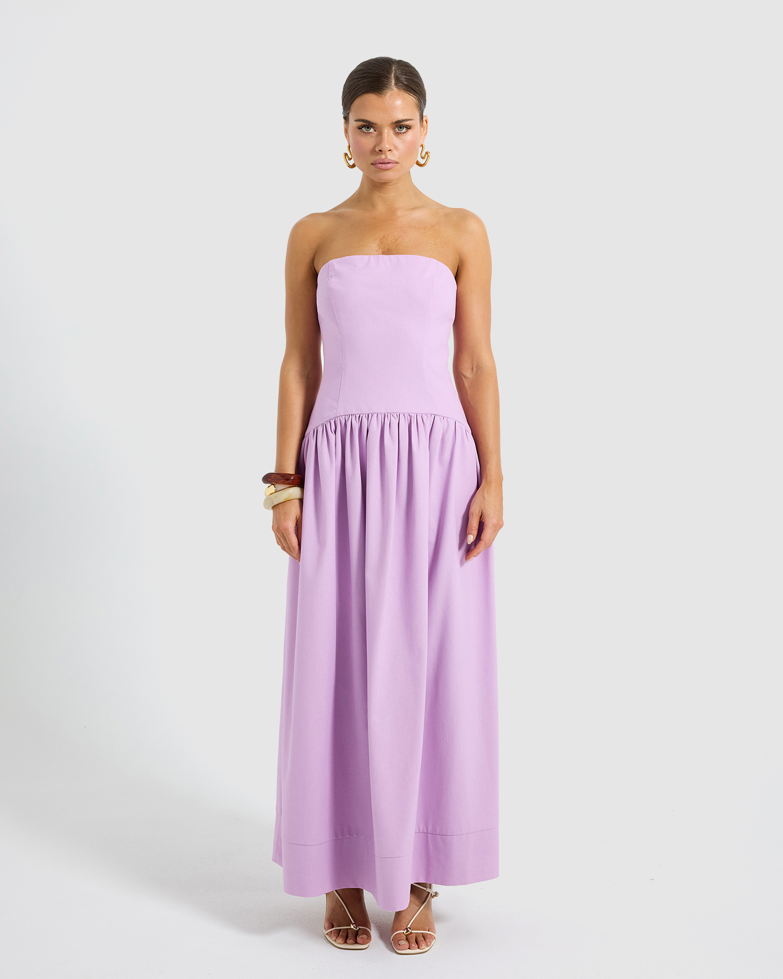 Vera Strapless Midi Dress