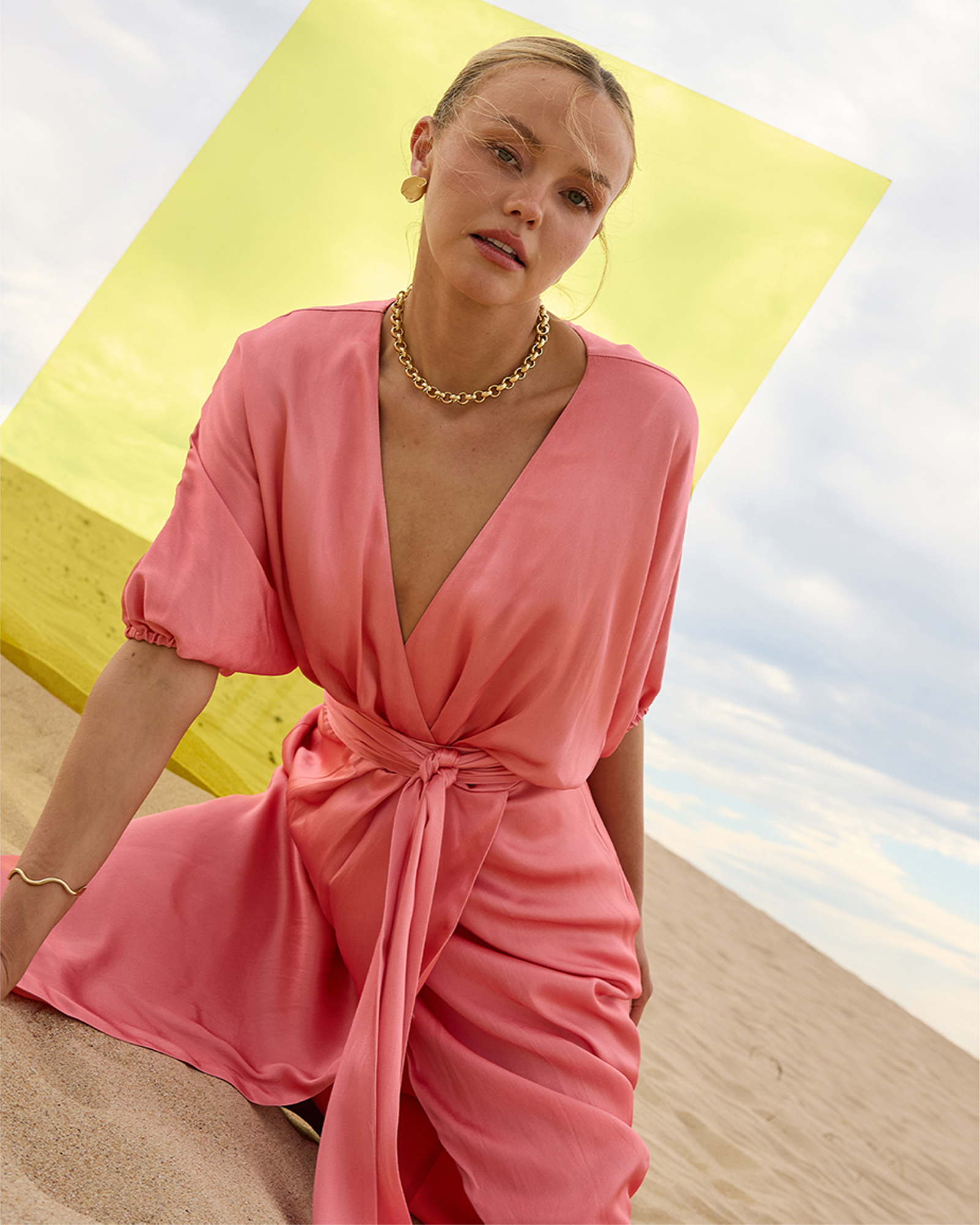 Quinn Wrap Midi Dress