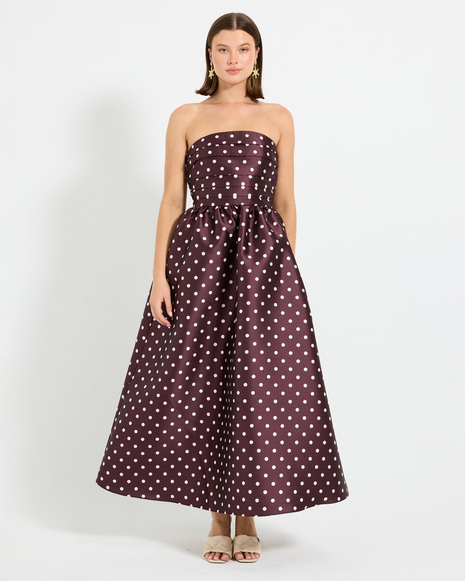 Alistair Strapless Midi Dress