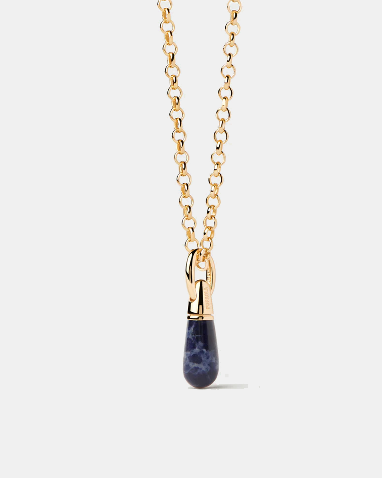 Sodalite Drop Pendant Necklace