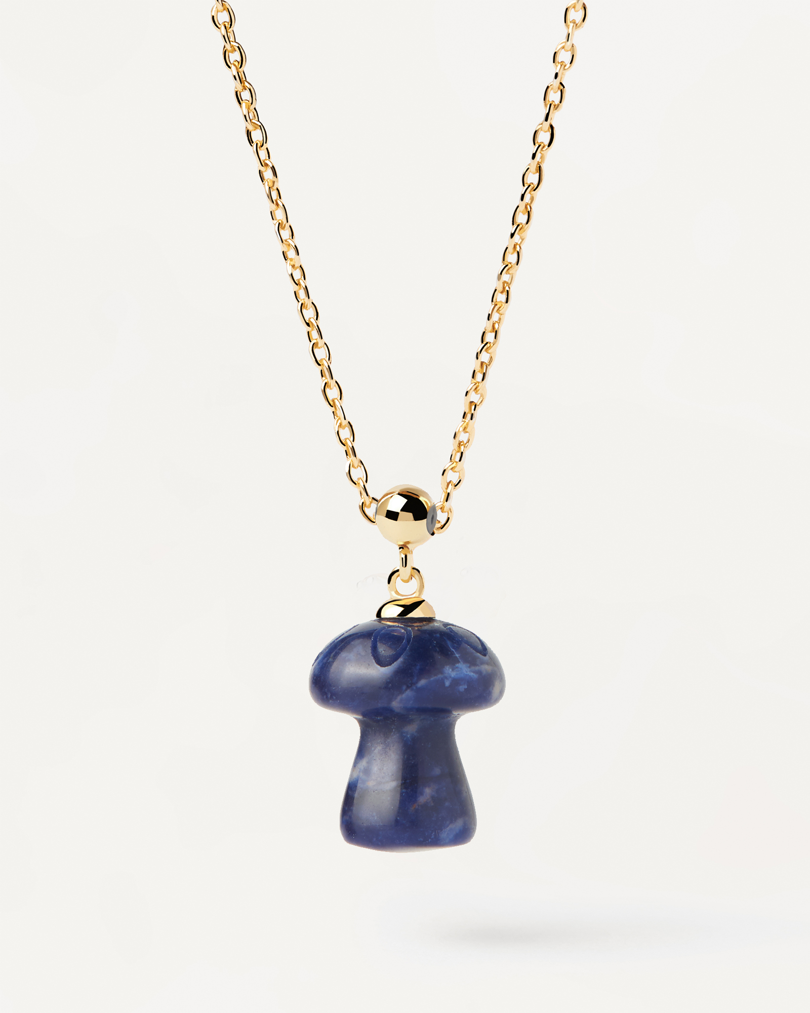 Charm Necklace Sodalite Mushroom Charm