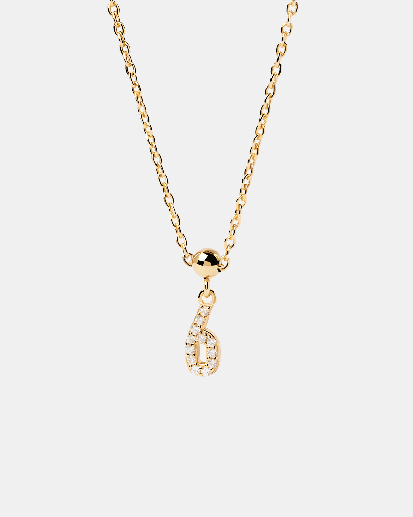 Charm Necklace Number 6 Charm