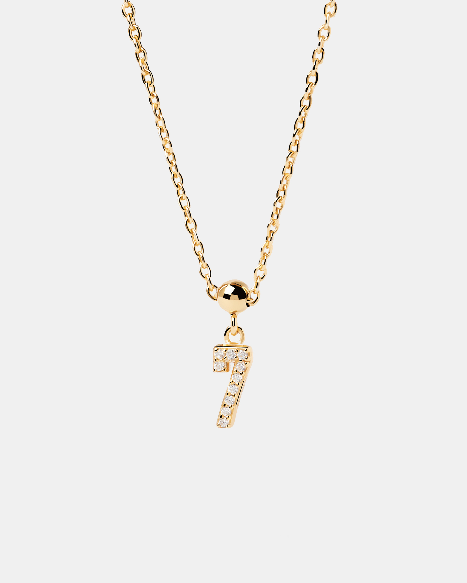 Charm Necklace Number 7 Charm