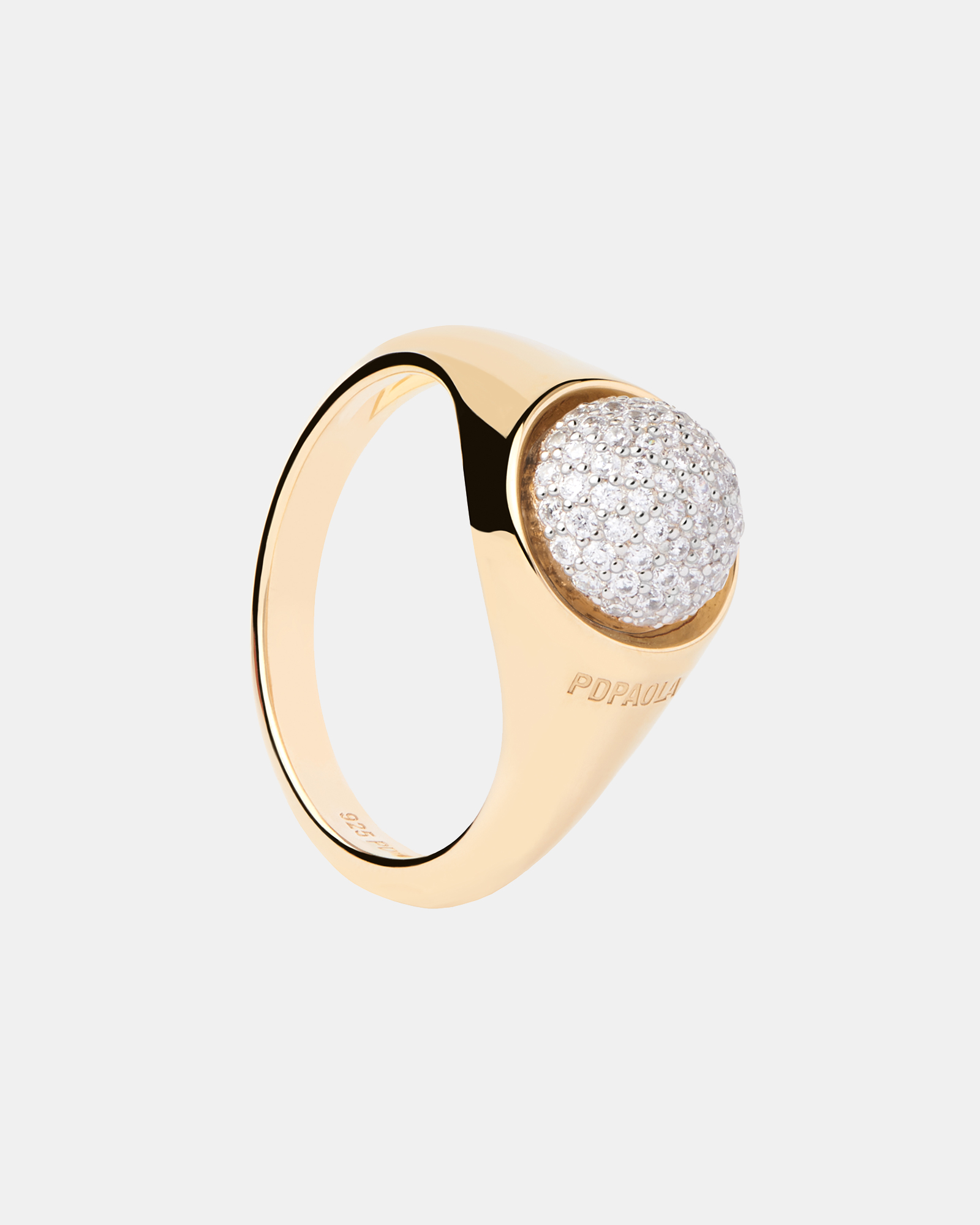 Pave Moon Ring