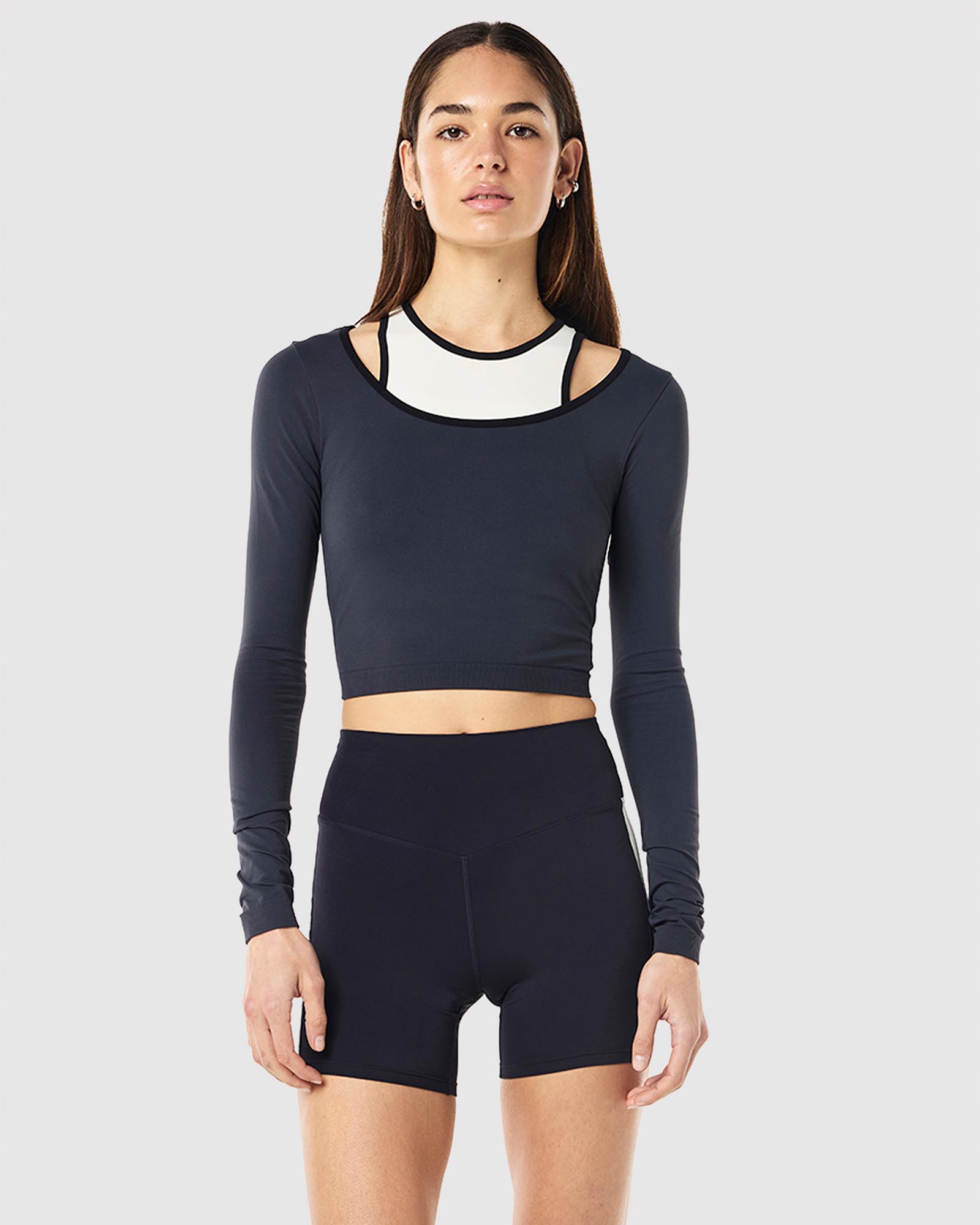 Sutton LS Cropped Top
