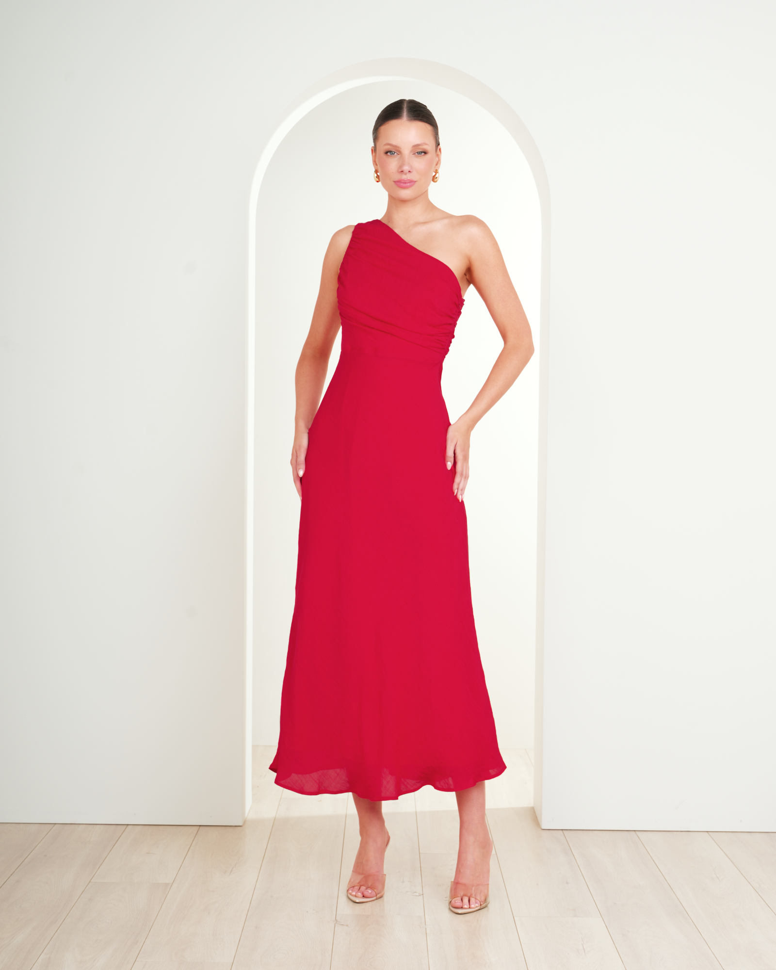 Harvey One Shoulder Maxi Dress