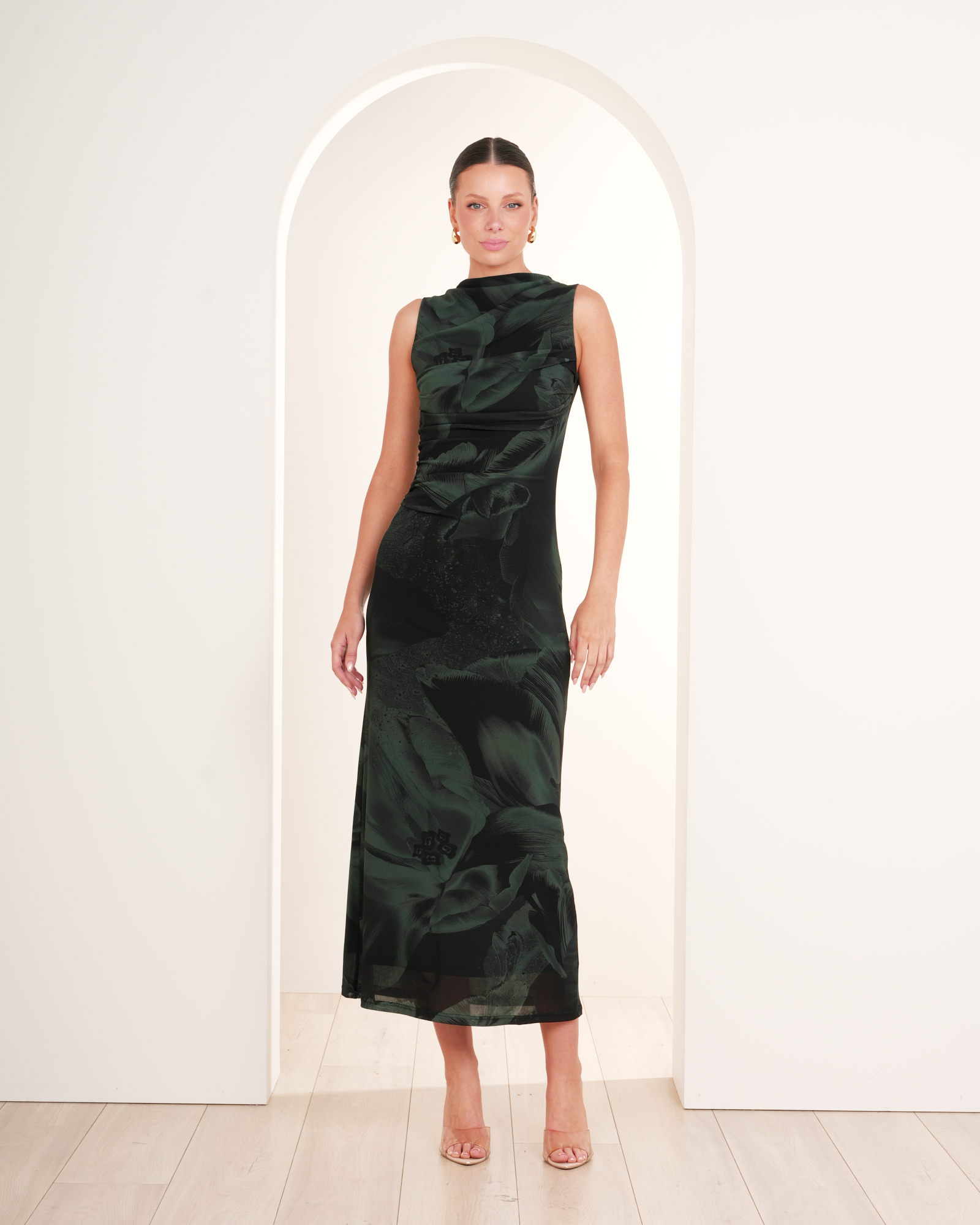Uliana Gathered Maxi Dress
