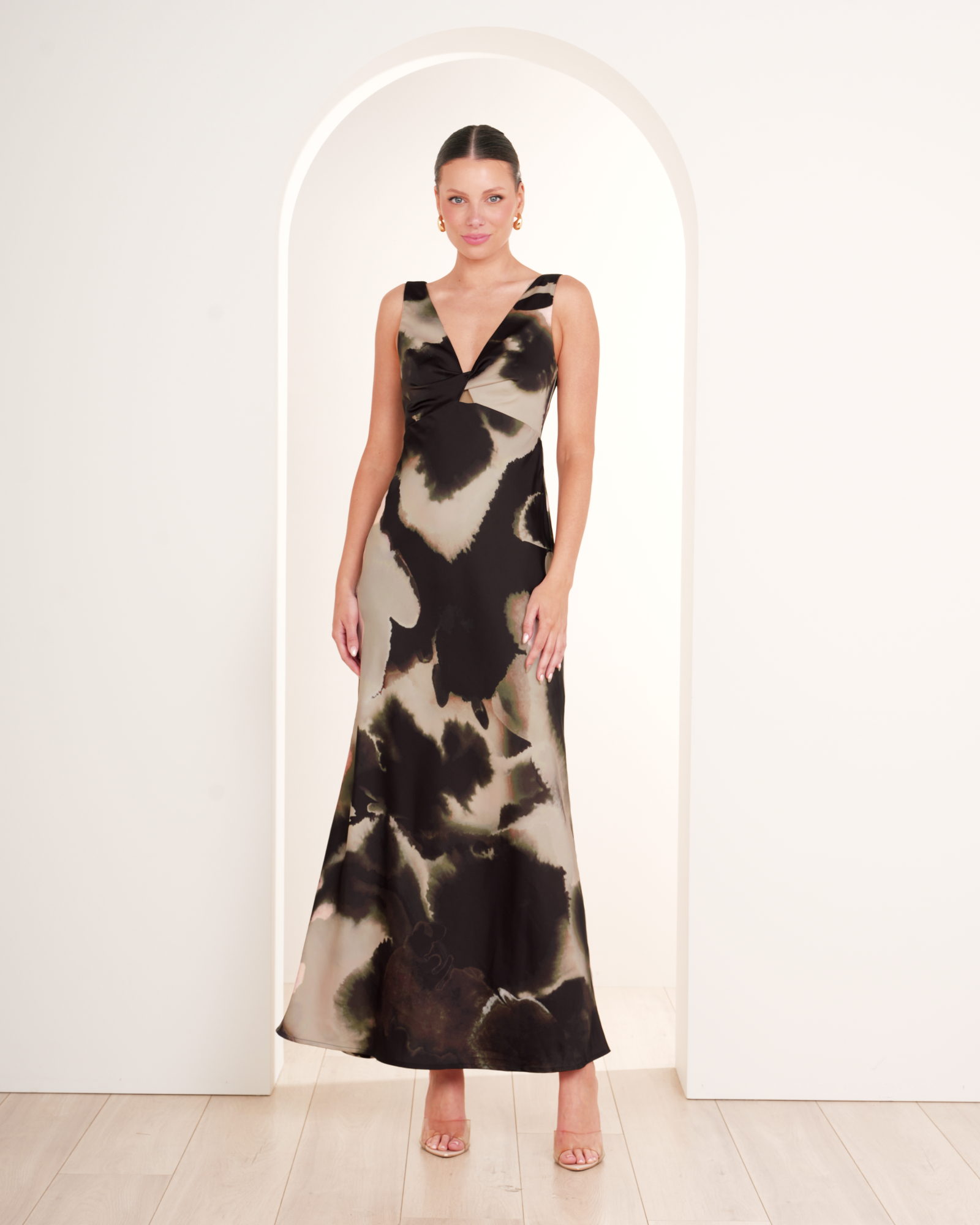 Gina Twist Front Gown