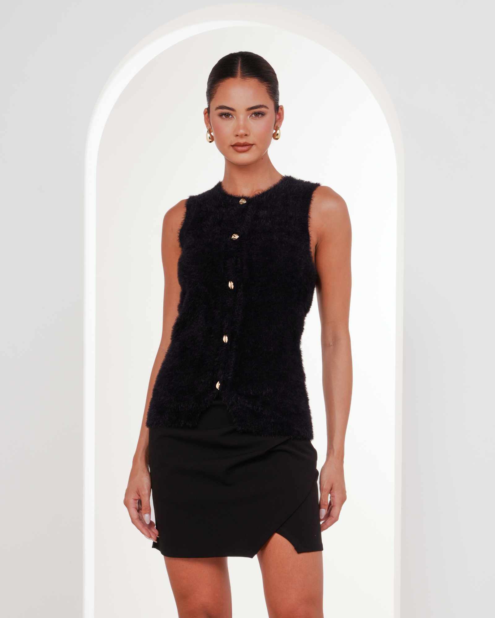 Fifi Fuzzy Vest Top