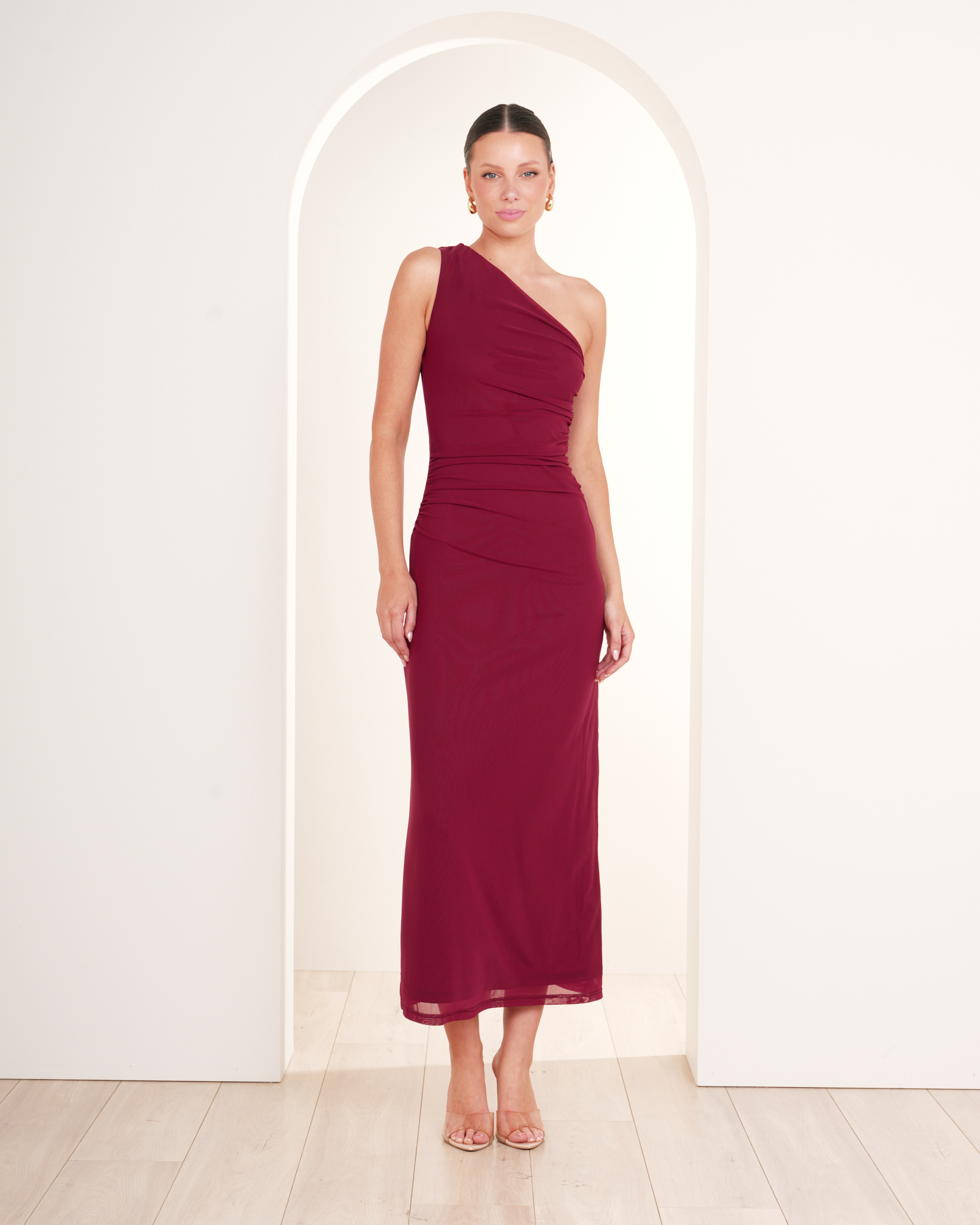 Olga Mesh Maxi Dress