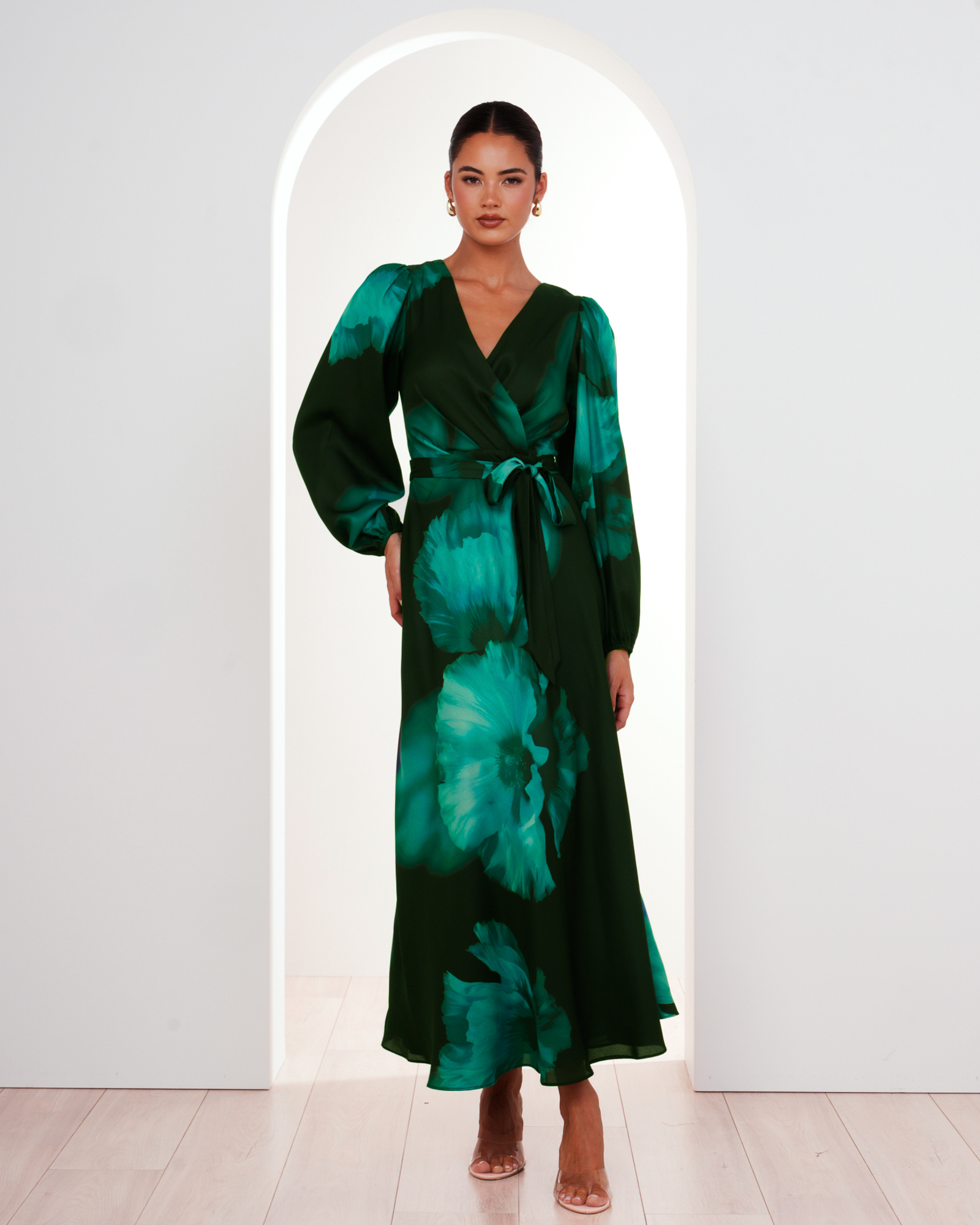 Lucille V-neck Maxi Dress