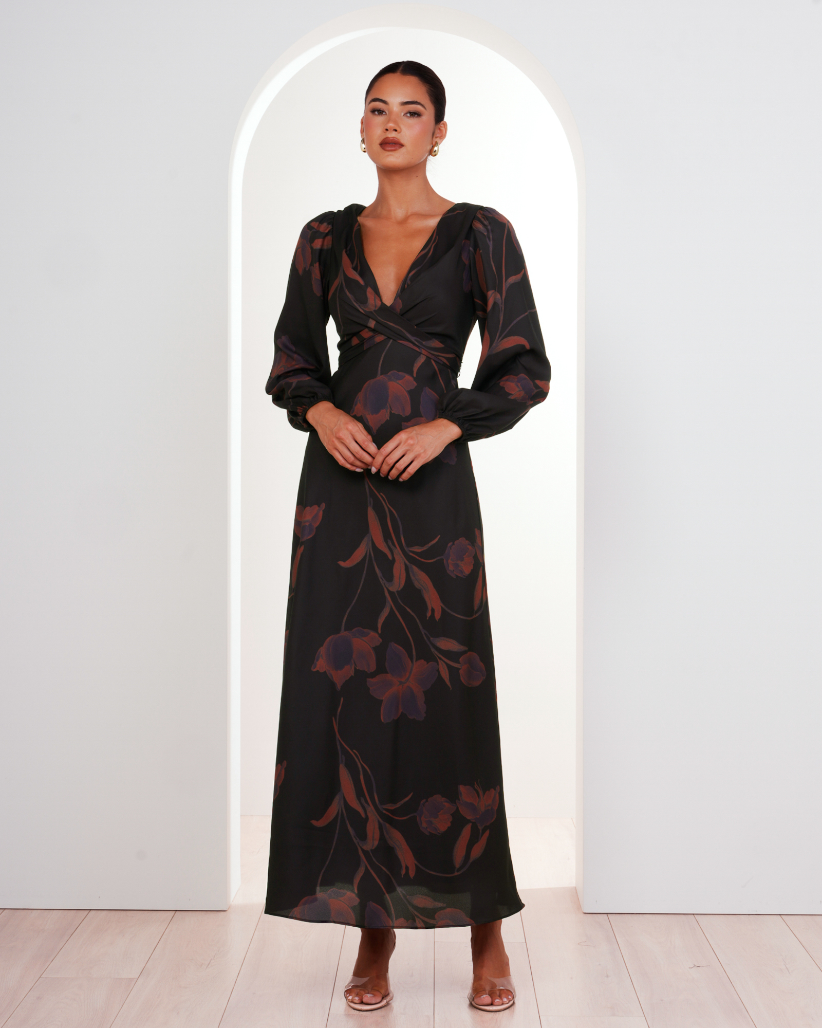 Cher Wrap Front Maxi Dress