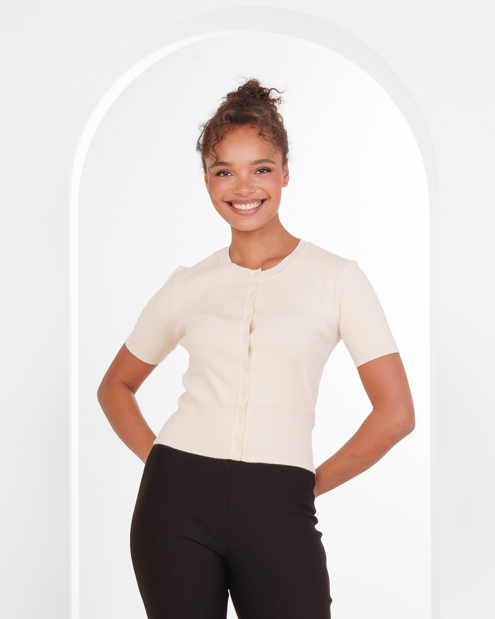 Qahira Short Sleeve Cardigan
