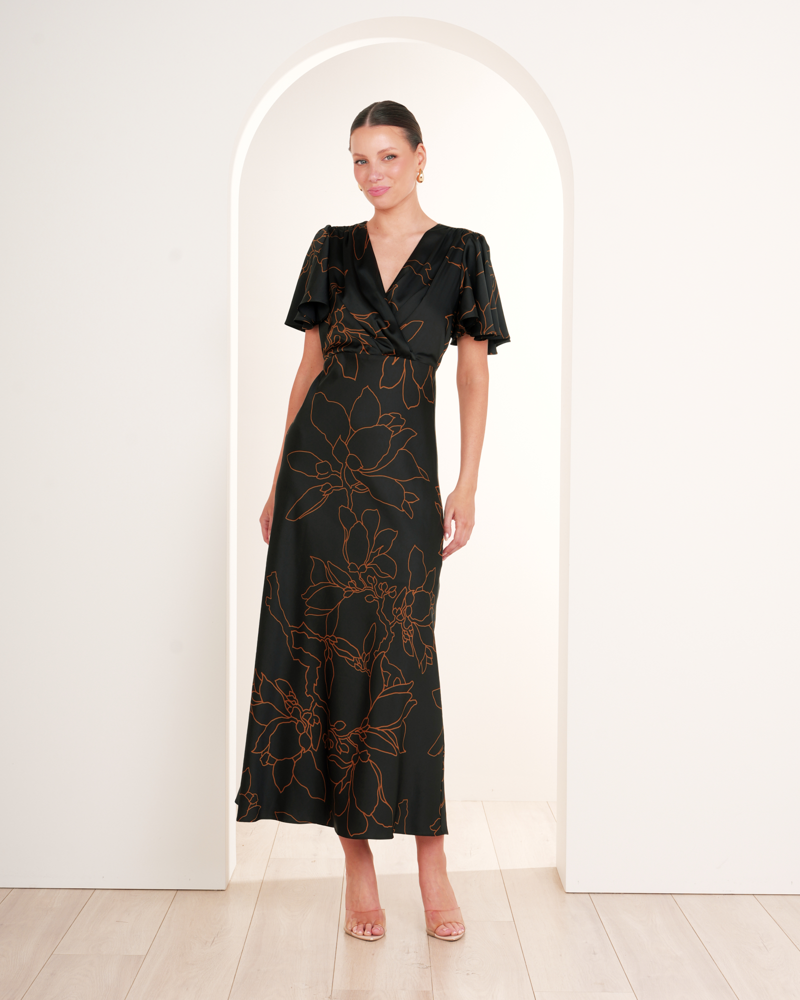 Becky Short Sleeve Maxi Dress