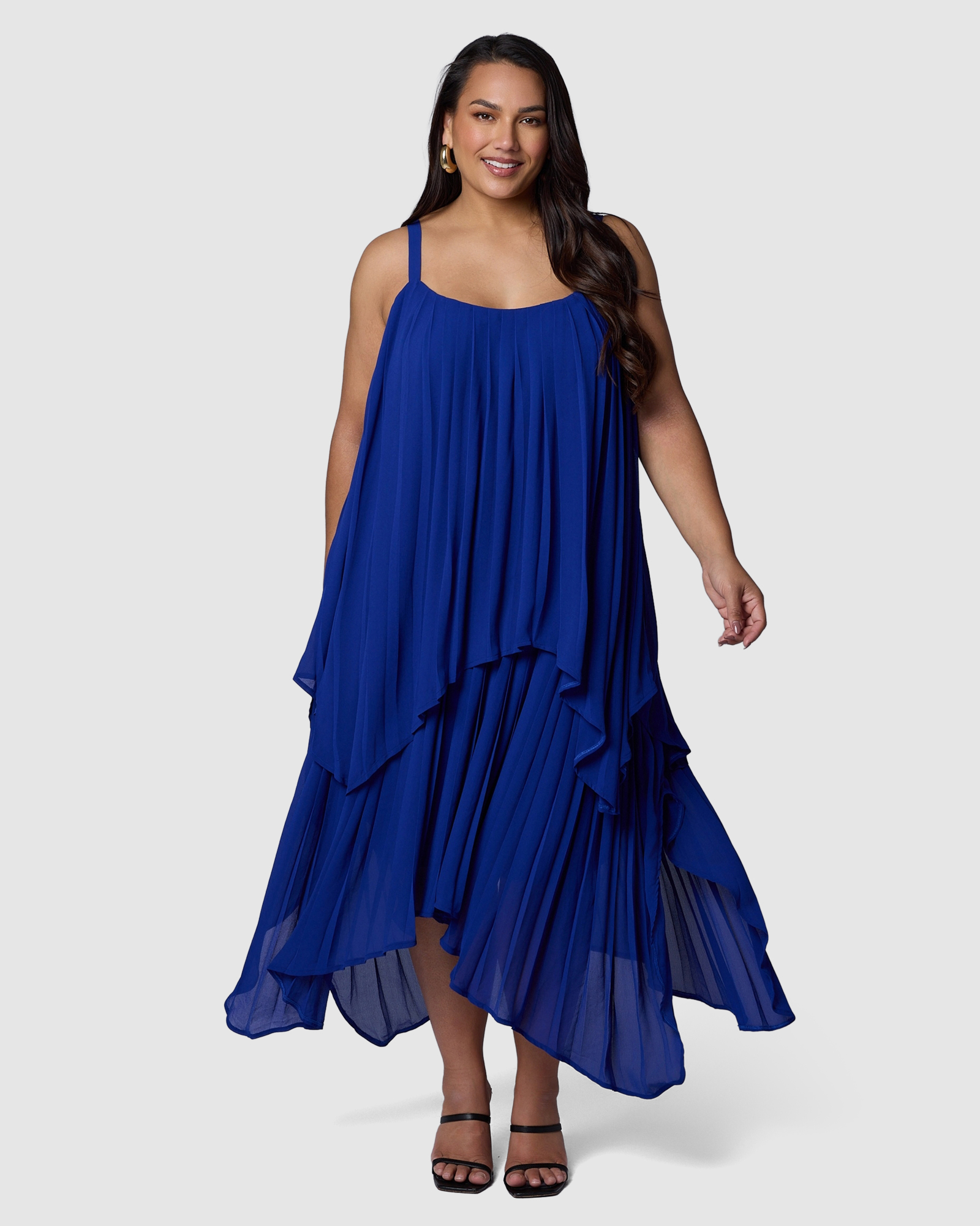Sinful Heart Pleated Maxi Dress