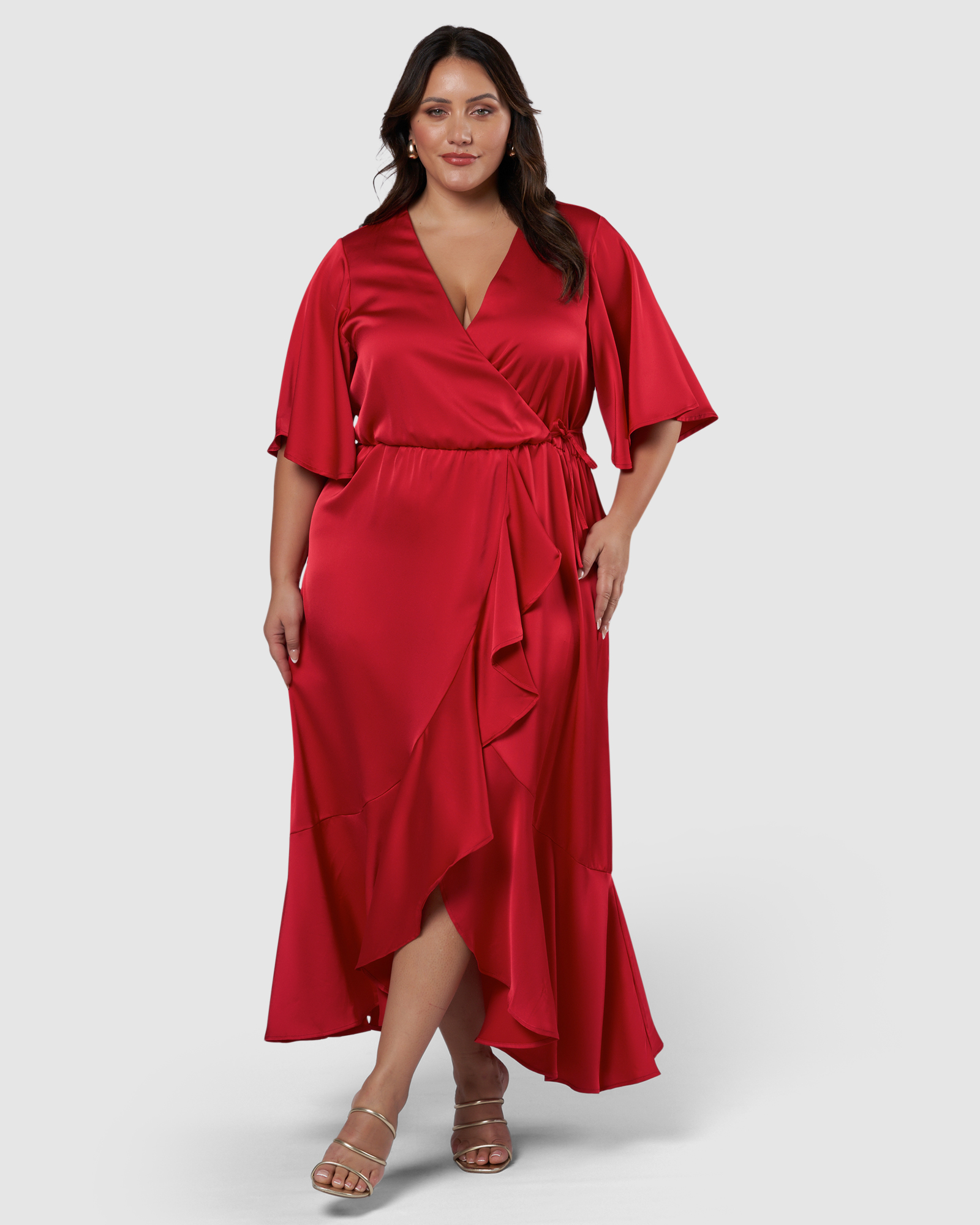 Smouldering Wrap Maxi Dress