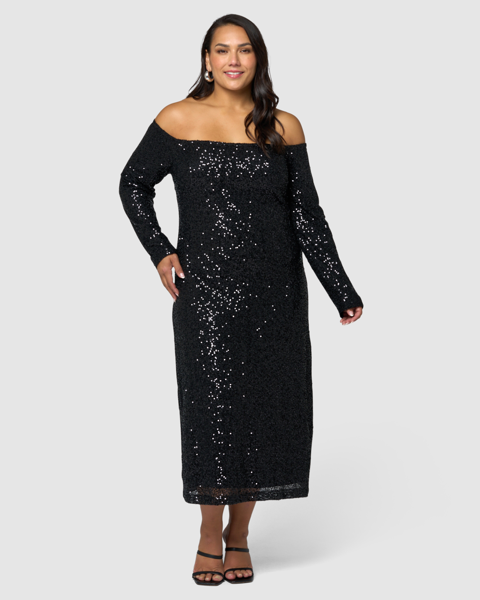 Spellbinding Sequin Midi Dress