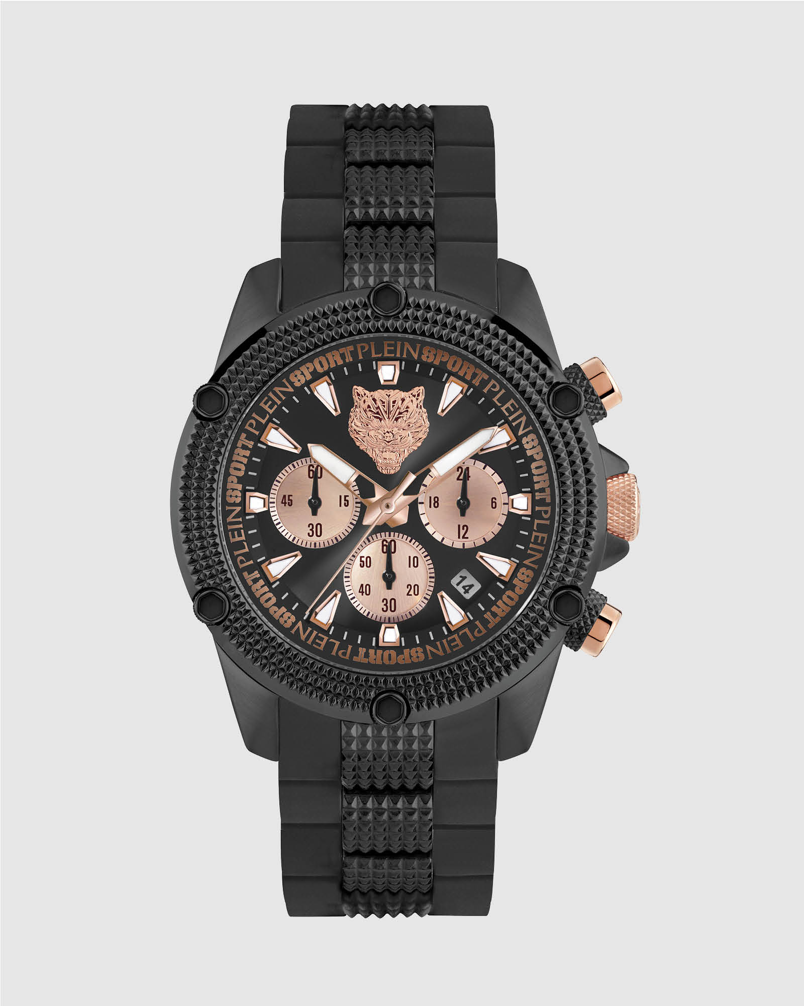 Plein Sport Hurricane 44mm Black Ip Chronograph Watch