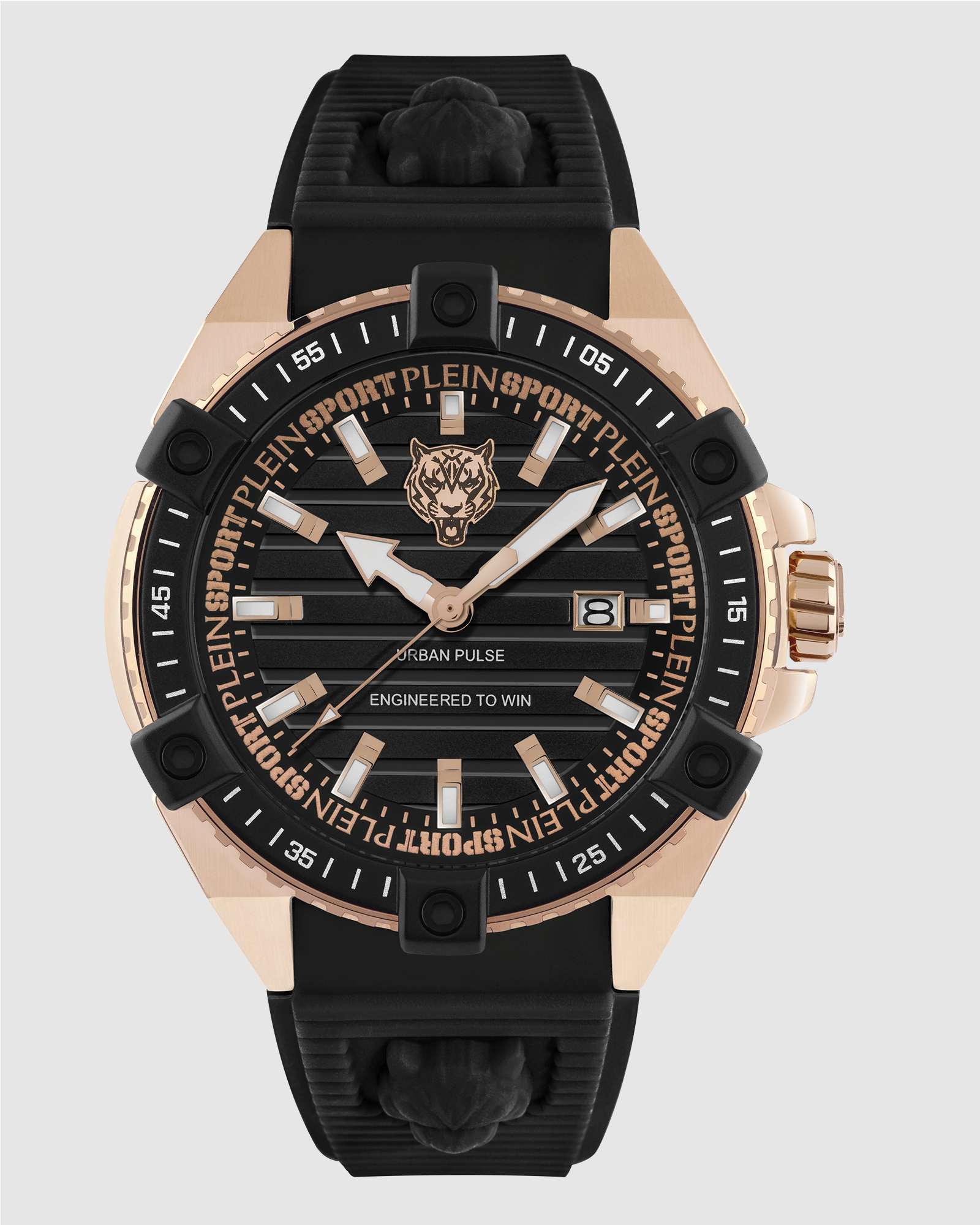 PLEIN URBAN PULSE 47mm Black dial and Black silicone strap