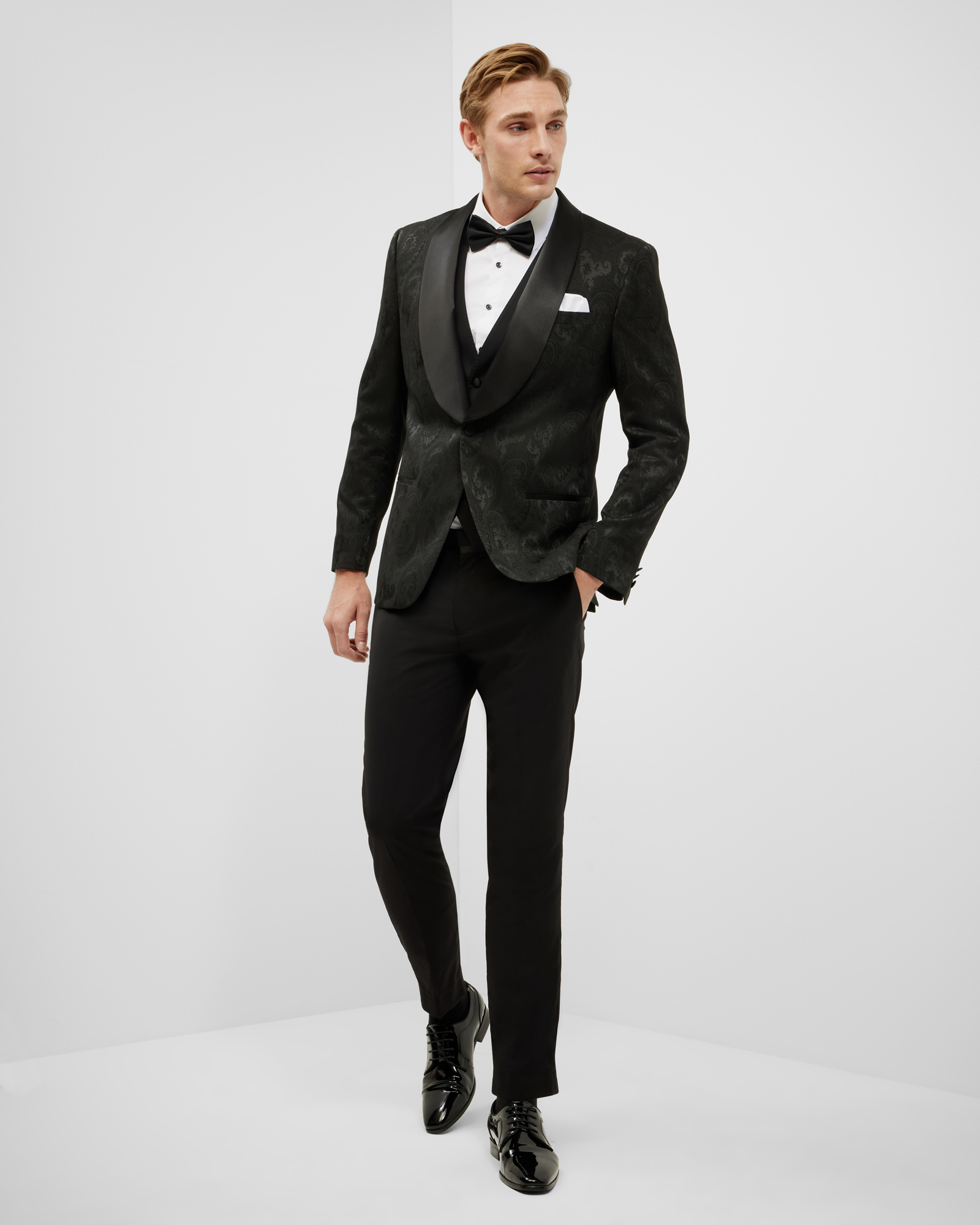 Paisley Black Tie Tuxedo