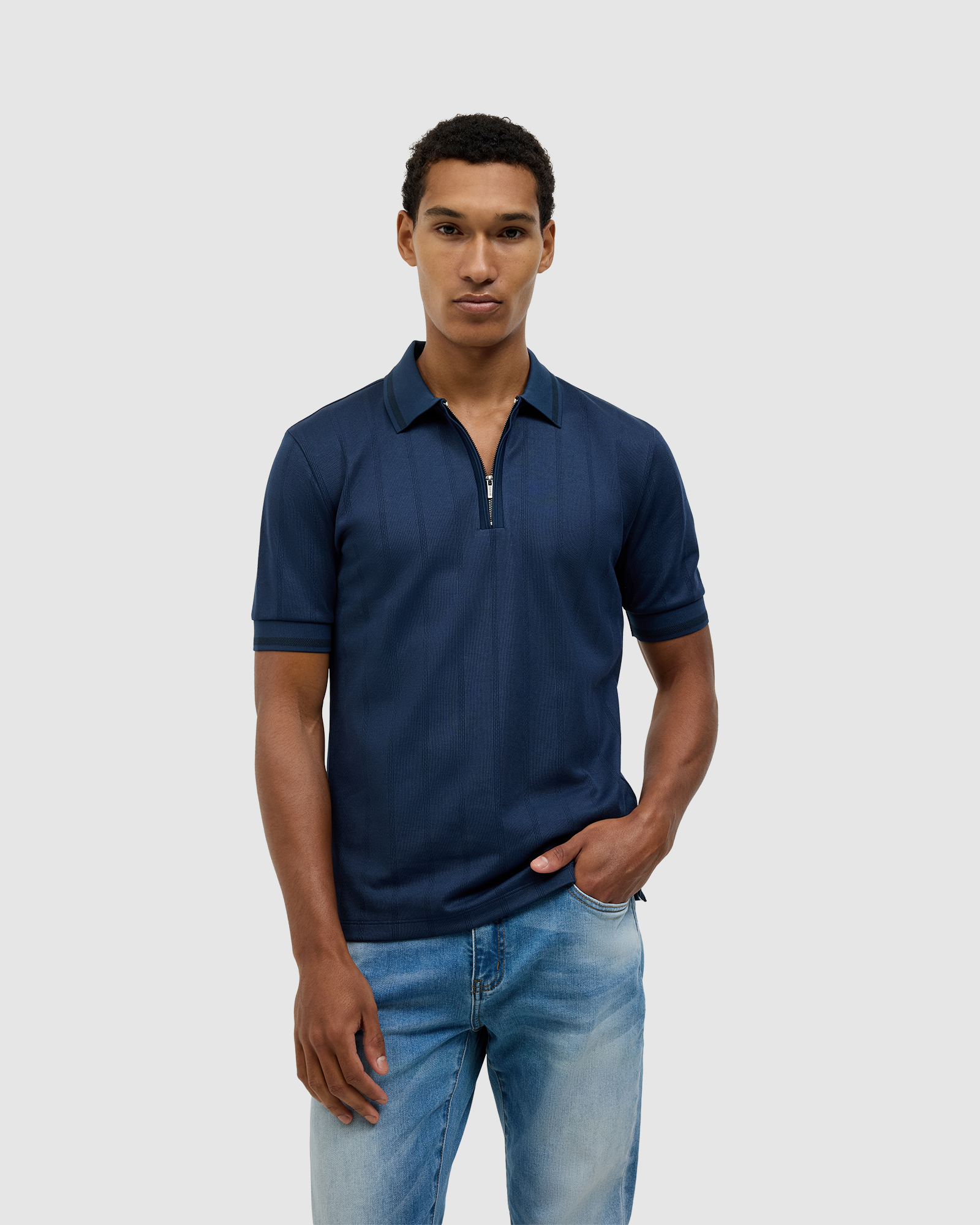Murray Zip-up Polo