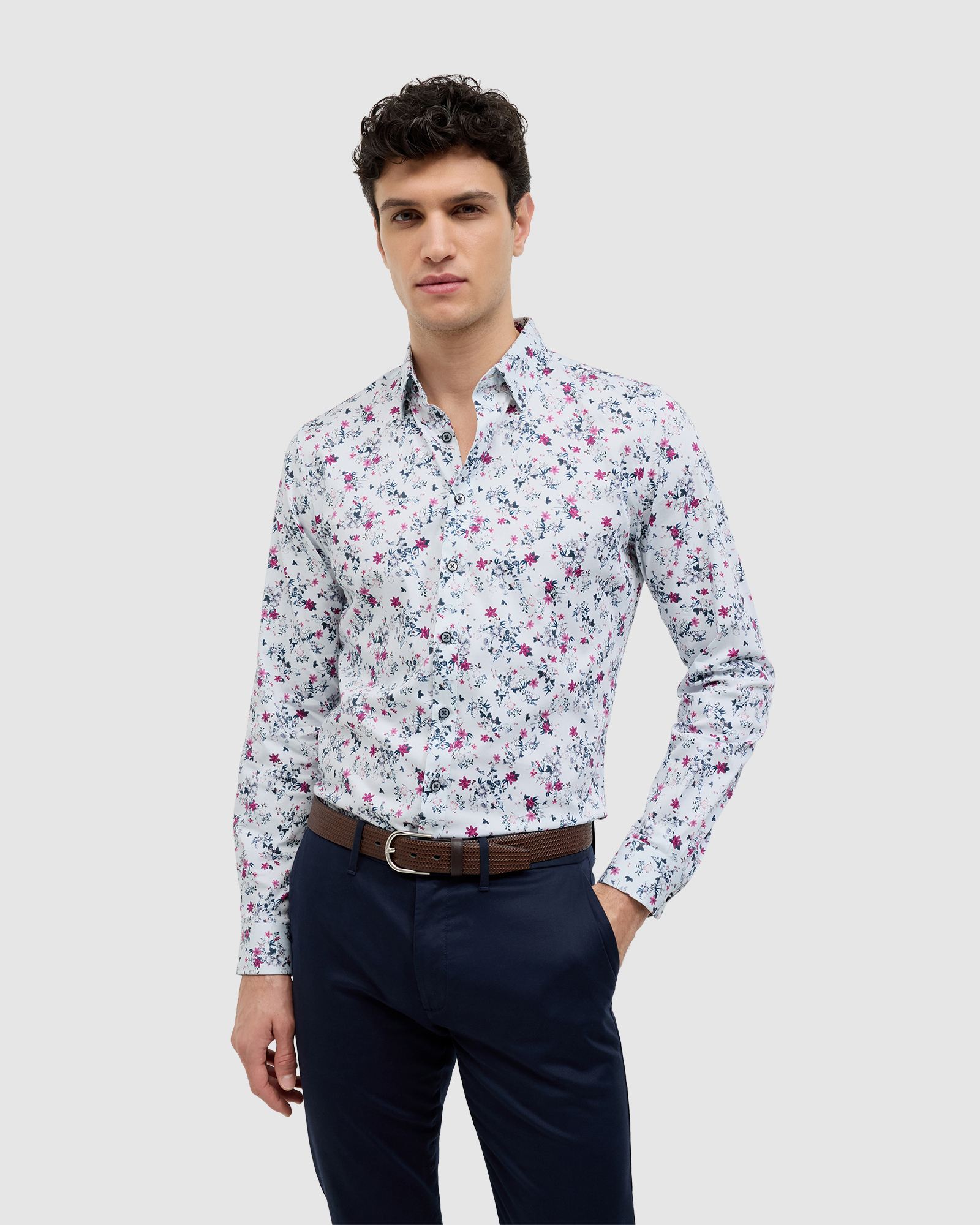 Fusion Floral Long Sleeve Shirt