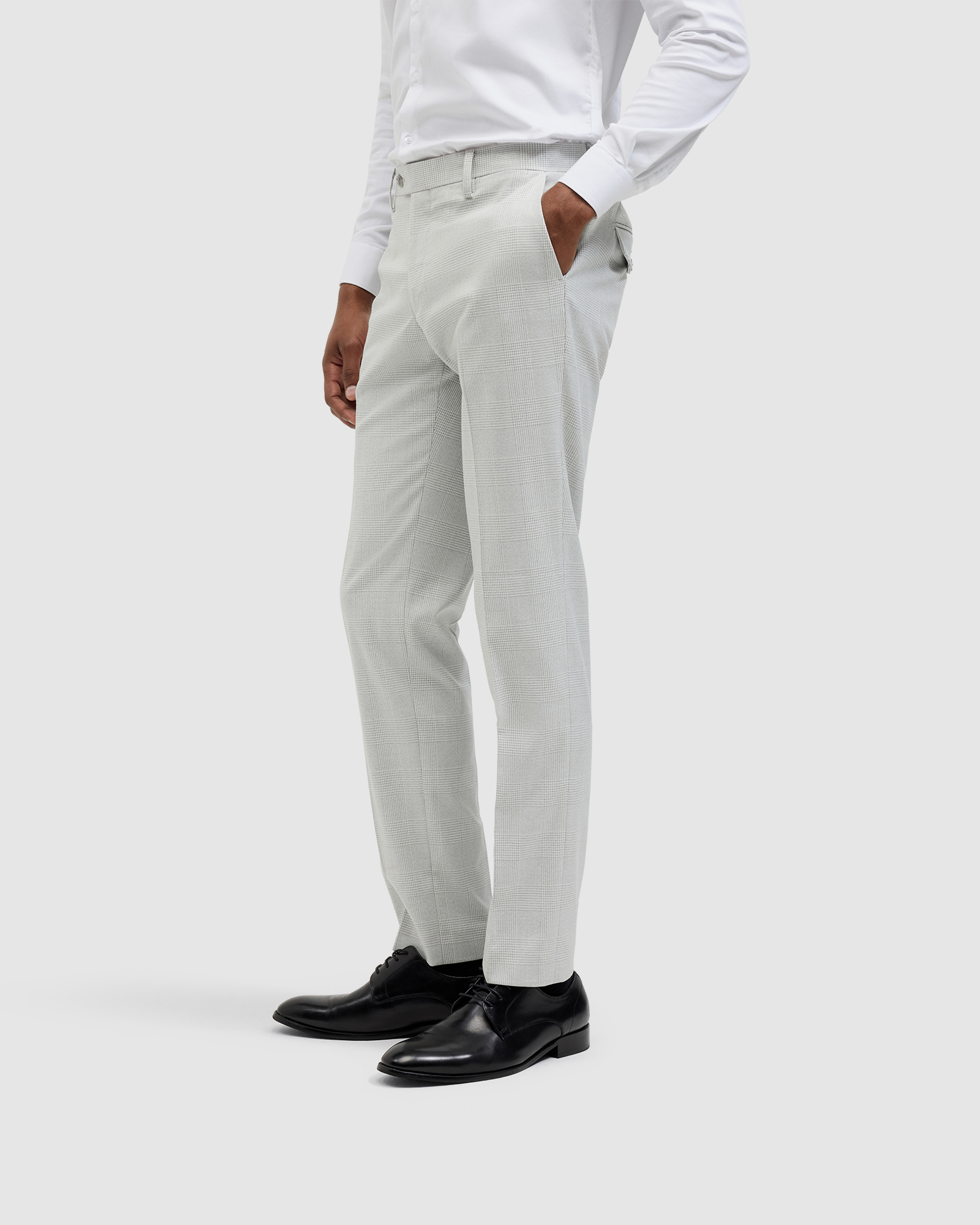 Prince Of Wales Check Tailored Suit Pant