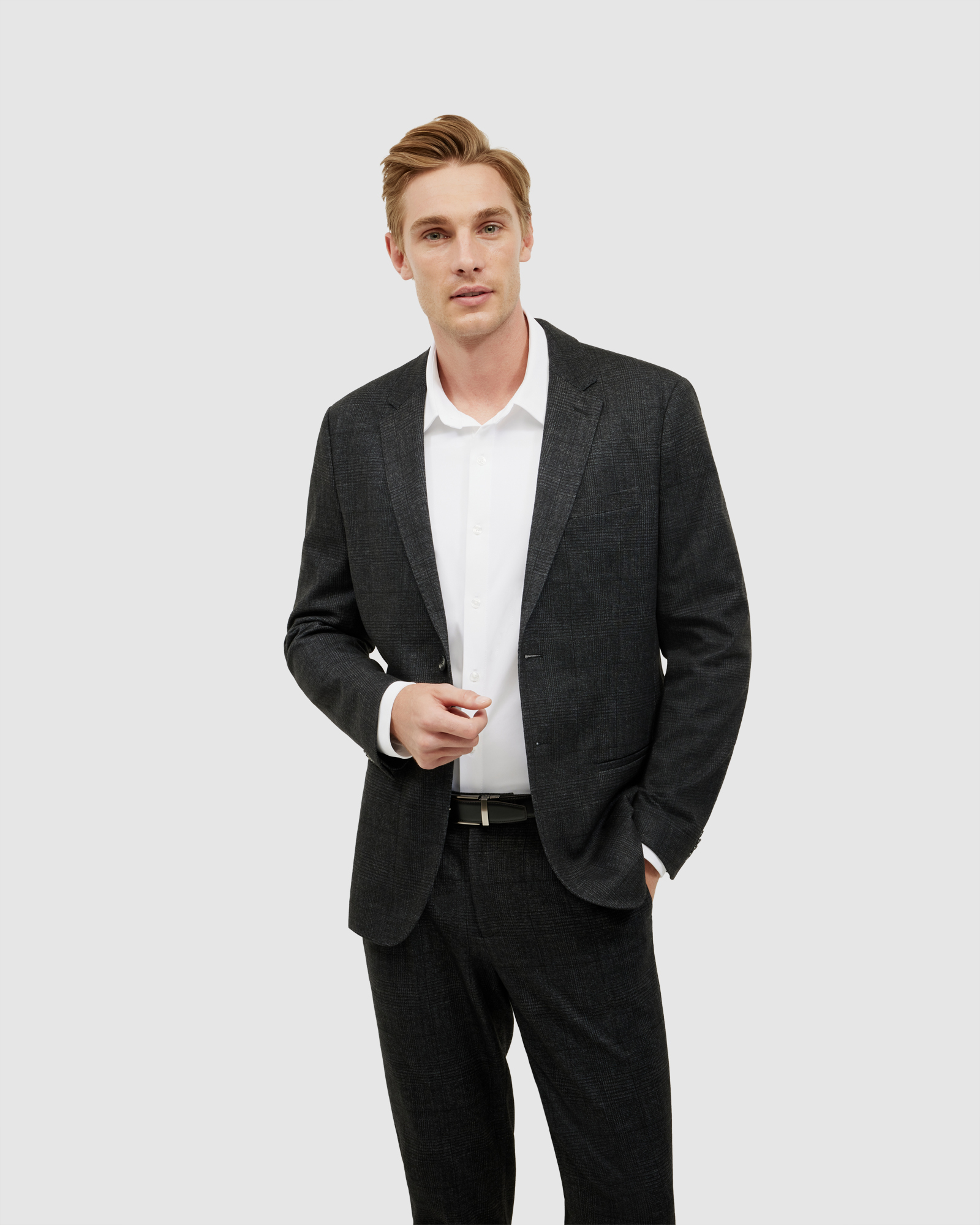 Travel Performance Jersey Check Tailored Jacket