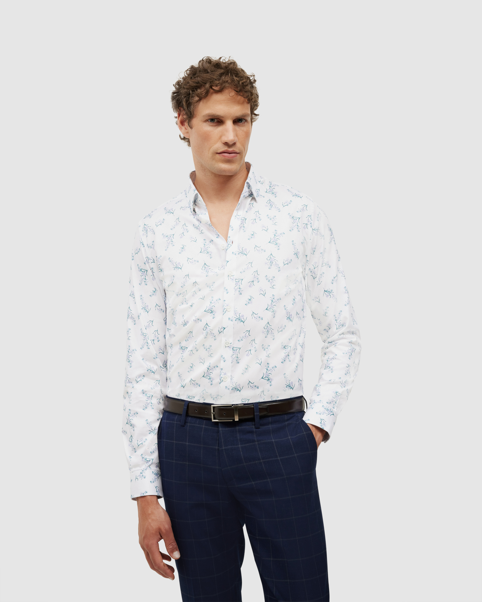 Javier Bouquet Floral Long Sleeve Printed Shirt