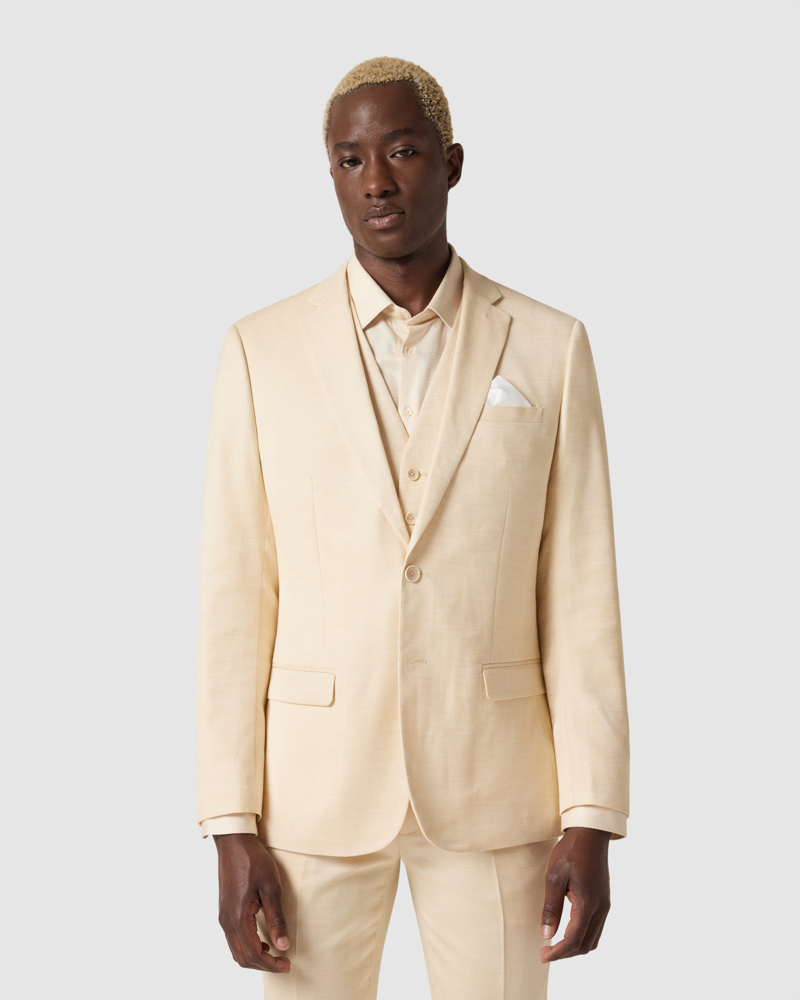 Slim Stretch Textured Tailored Jacket