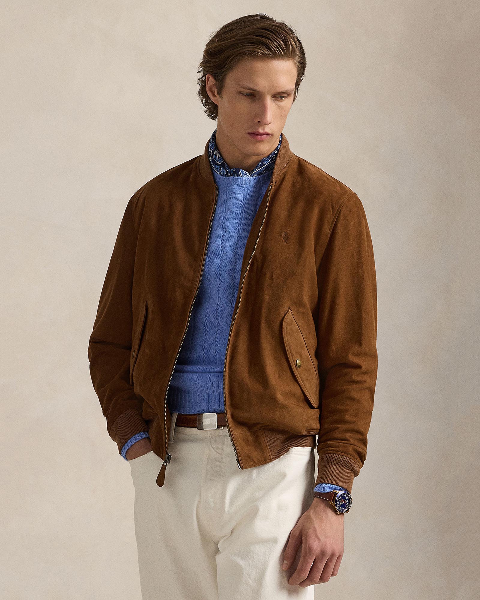 Suede Flight Jacket