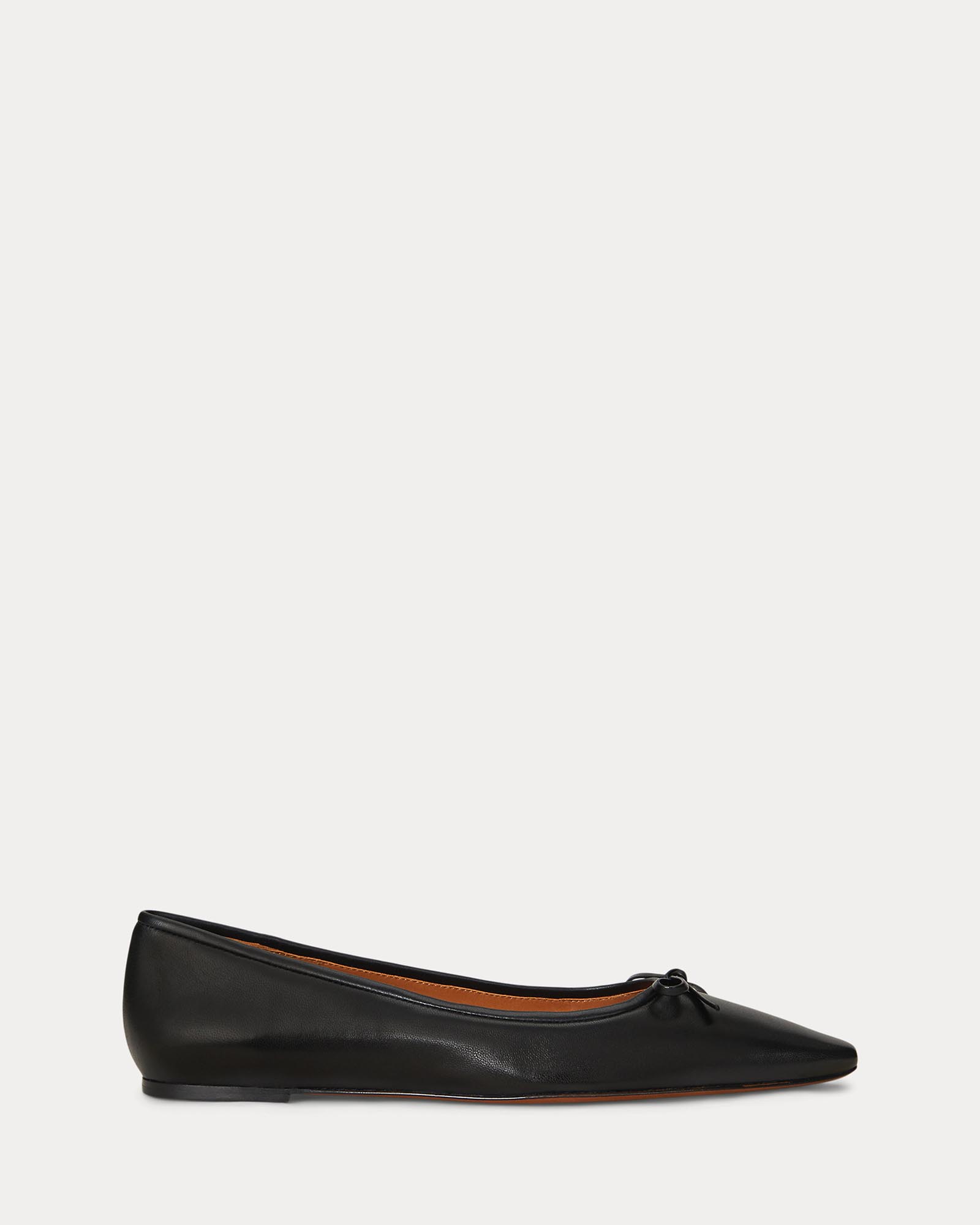 Pointed Leather Ballet Flats - Women's