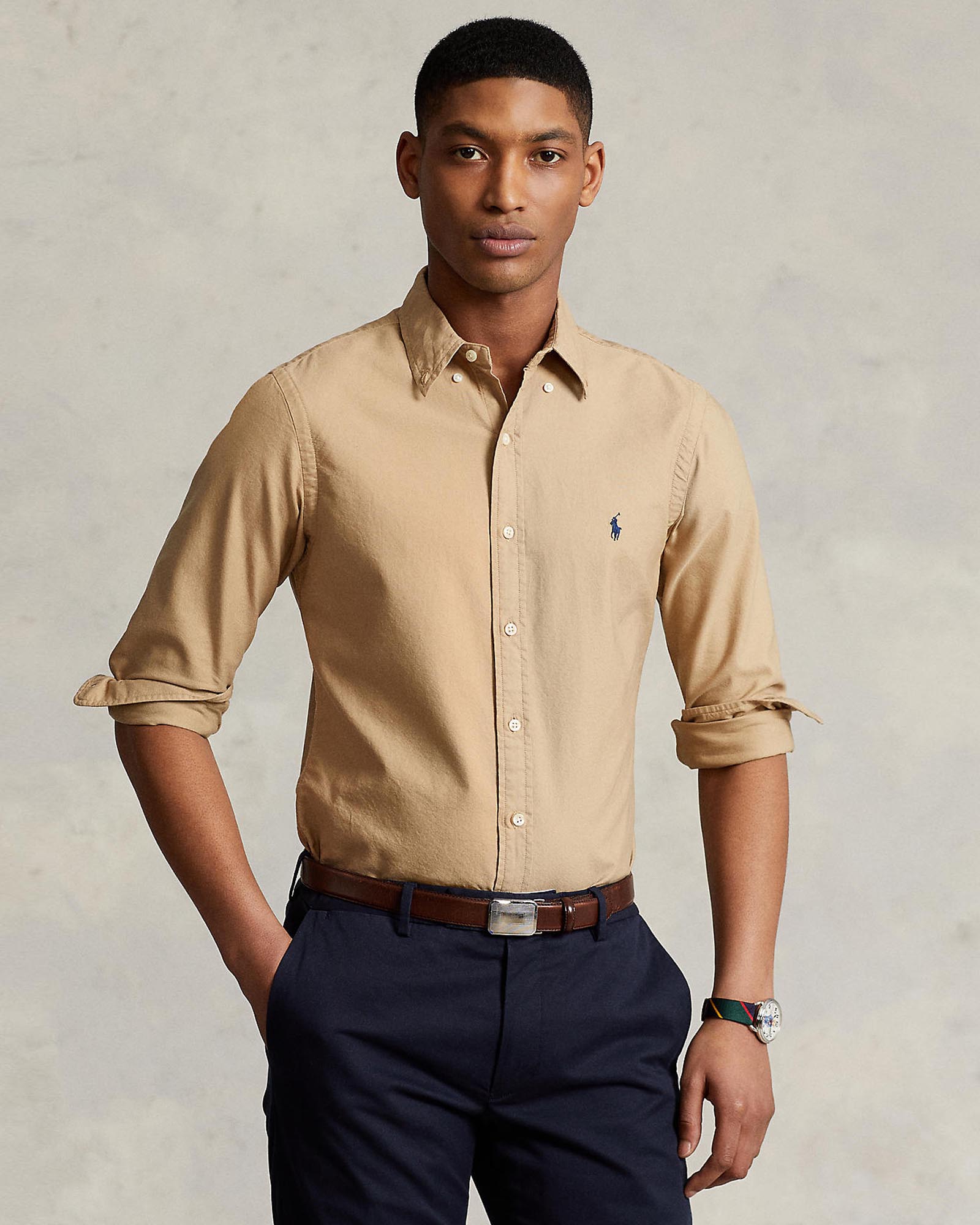 ICONIC EXCLUSIVE - Custom Fit Garment-Dyed Oxford Shirt