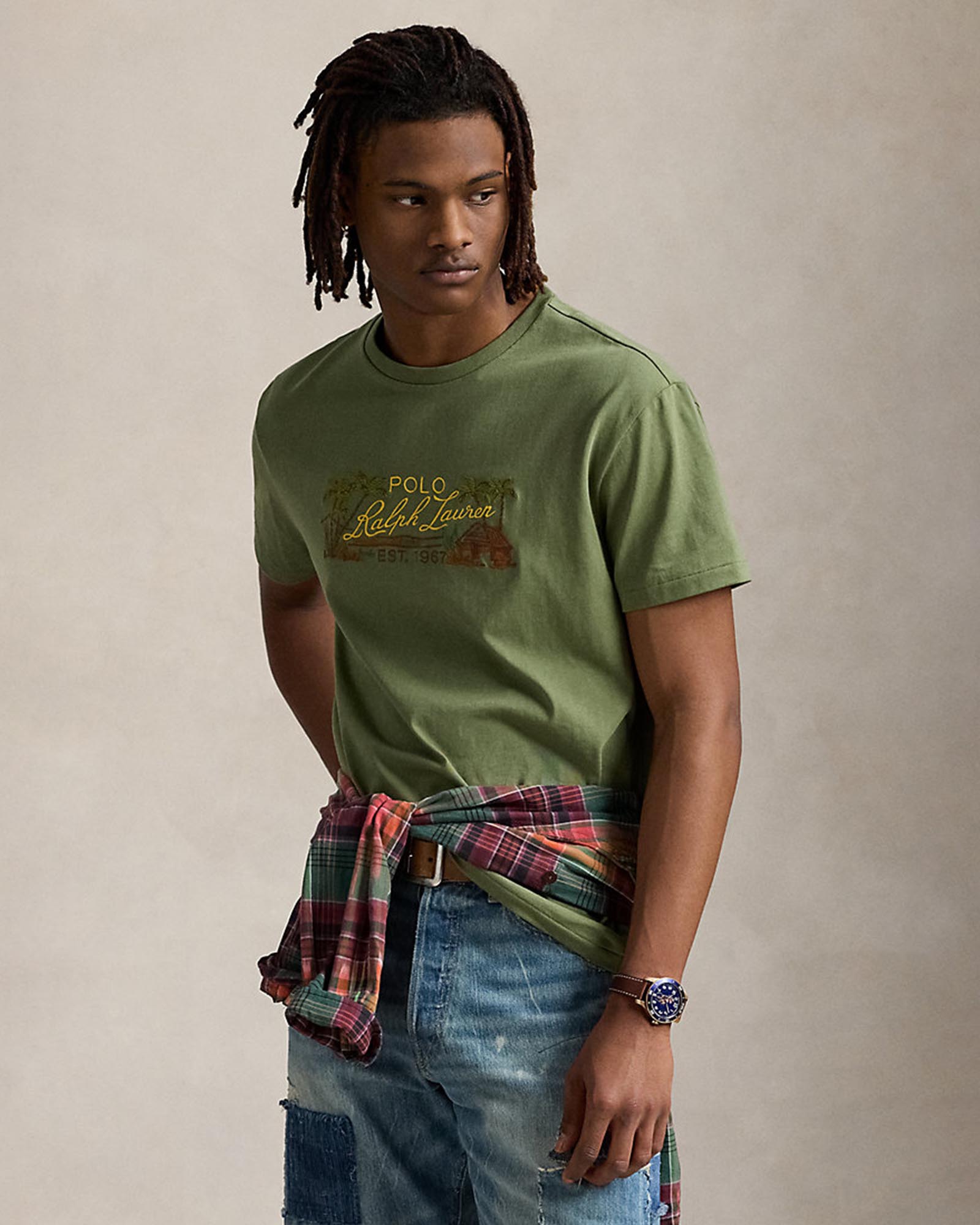 Classic Fit Embroidered Jersey T-Shirt