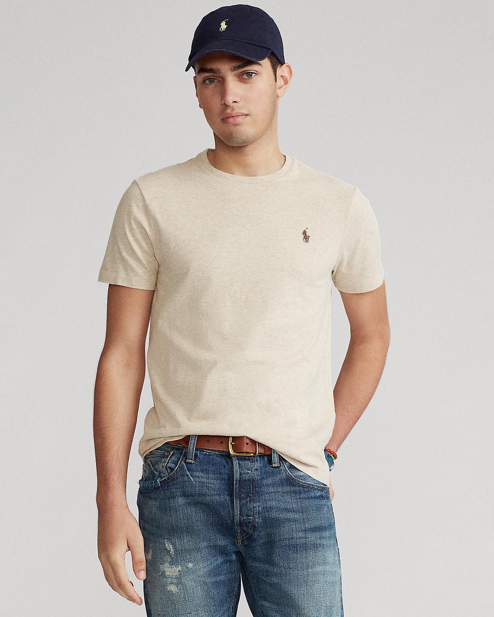 ICONIC EXCLUSIVE - Custom Slim Fit Jersey Crewneck T-Shirt