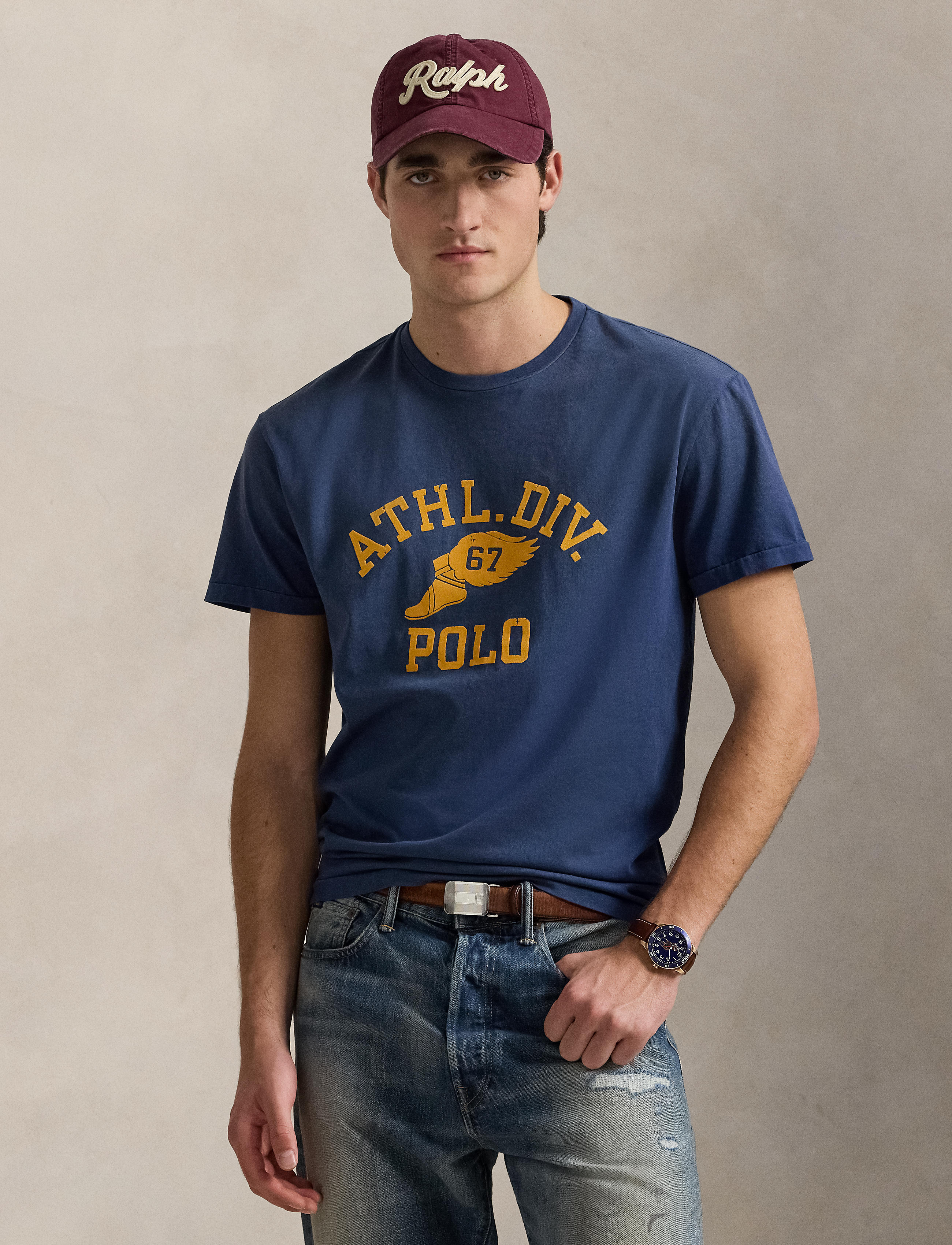 ICONIC EXCLUSIVE - Classic Fit Logo Jersey T-shirt
