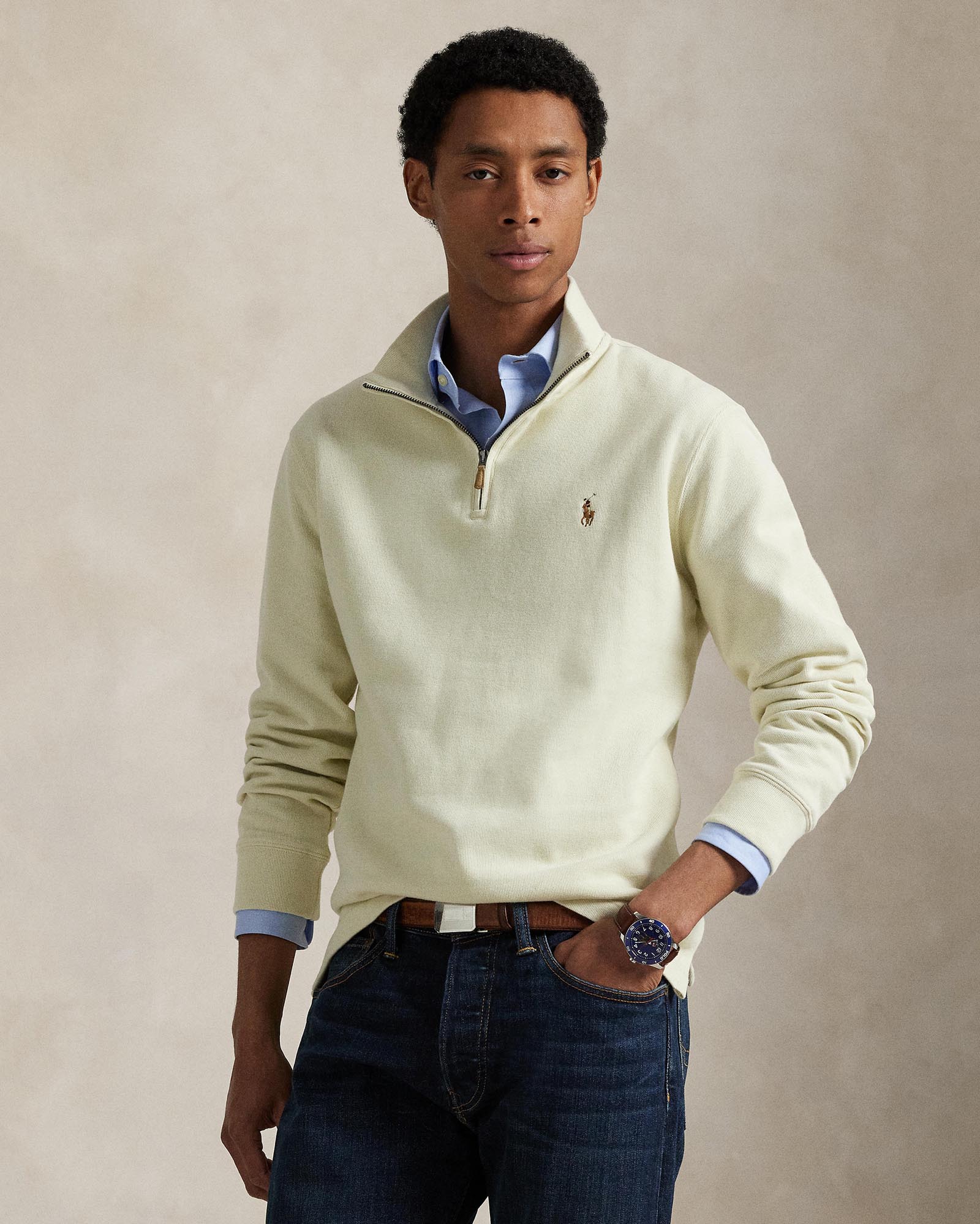 Estate-Rib Quarter-Zip Pullover