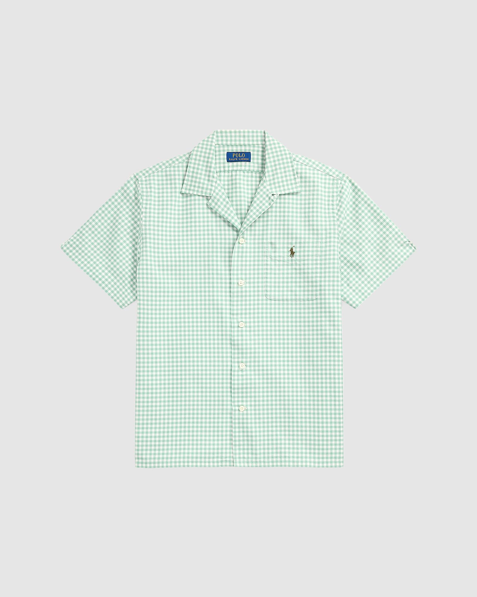 ICONIC EXCLUSIVE - Classic Fit Gingham Oxford Camp Shirt