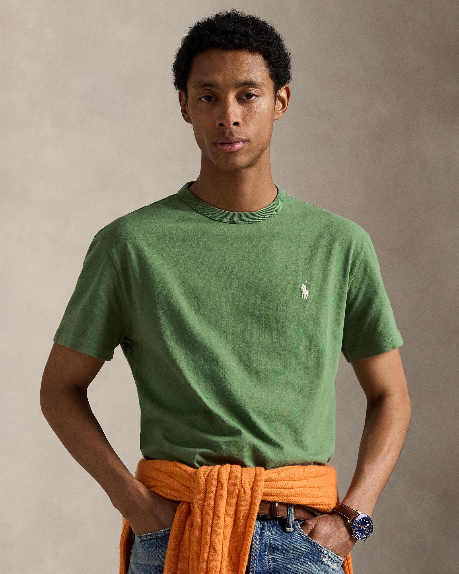 Classic Fit Jersey Crewneck T-Shirt