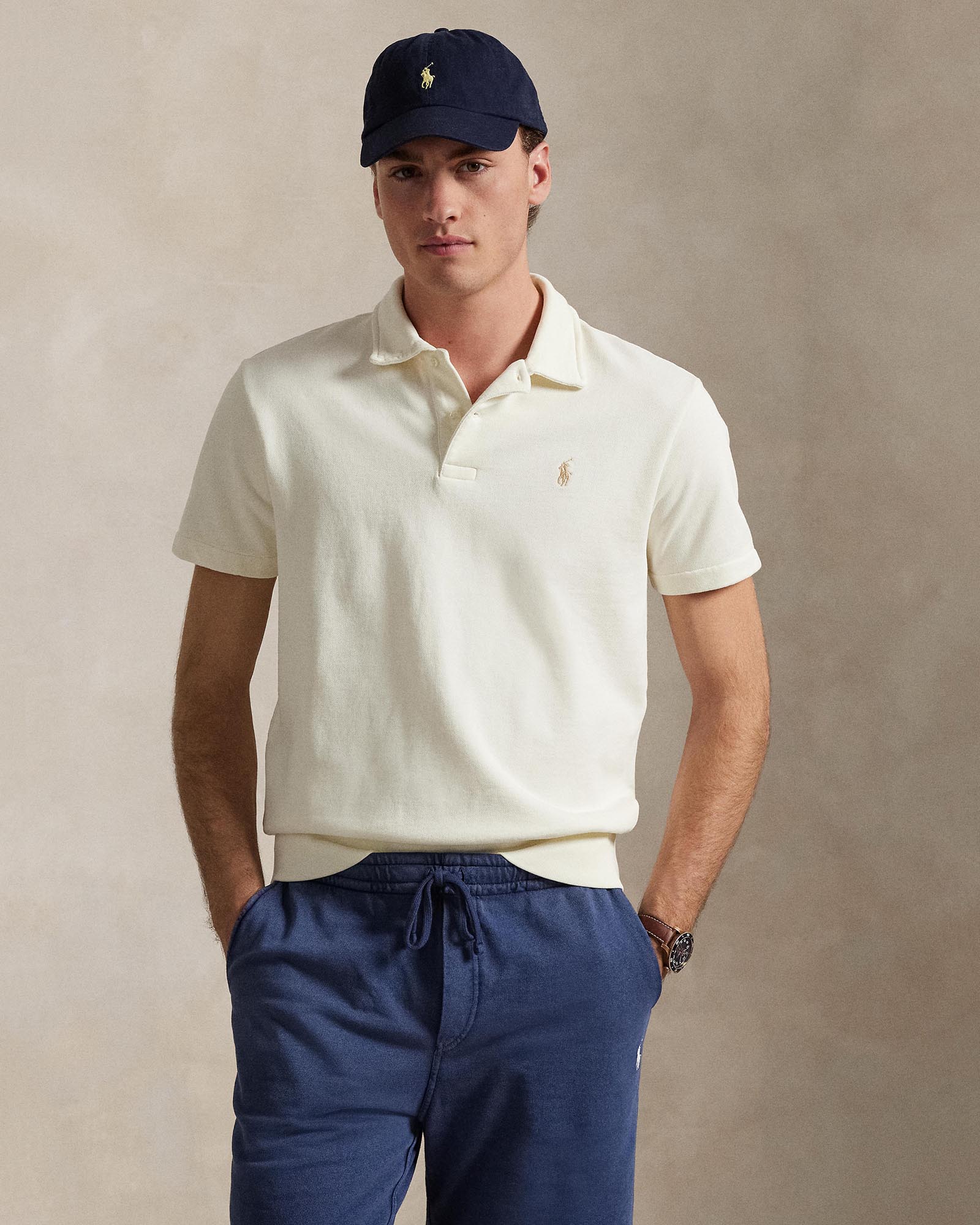 Loopback Fleece Polo Shirt