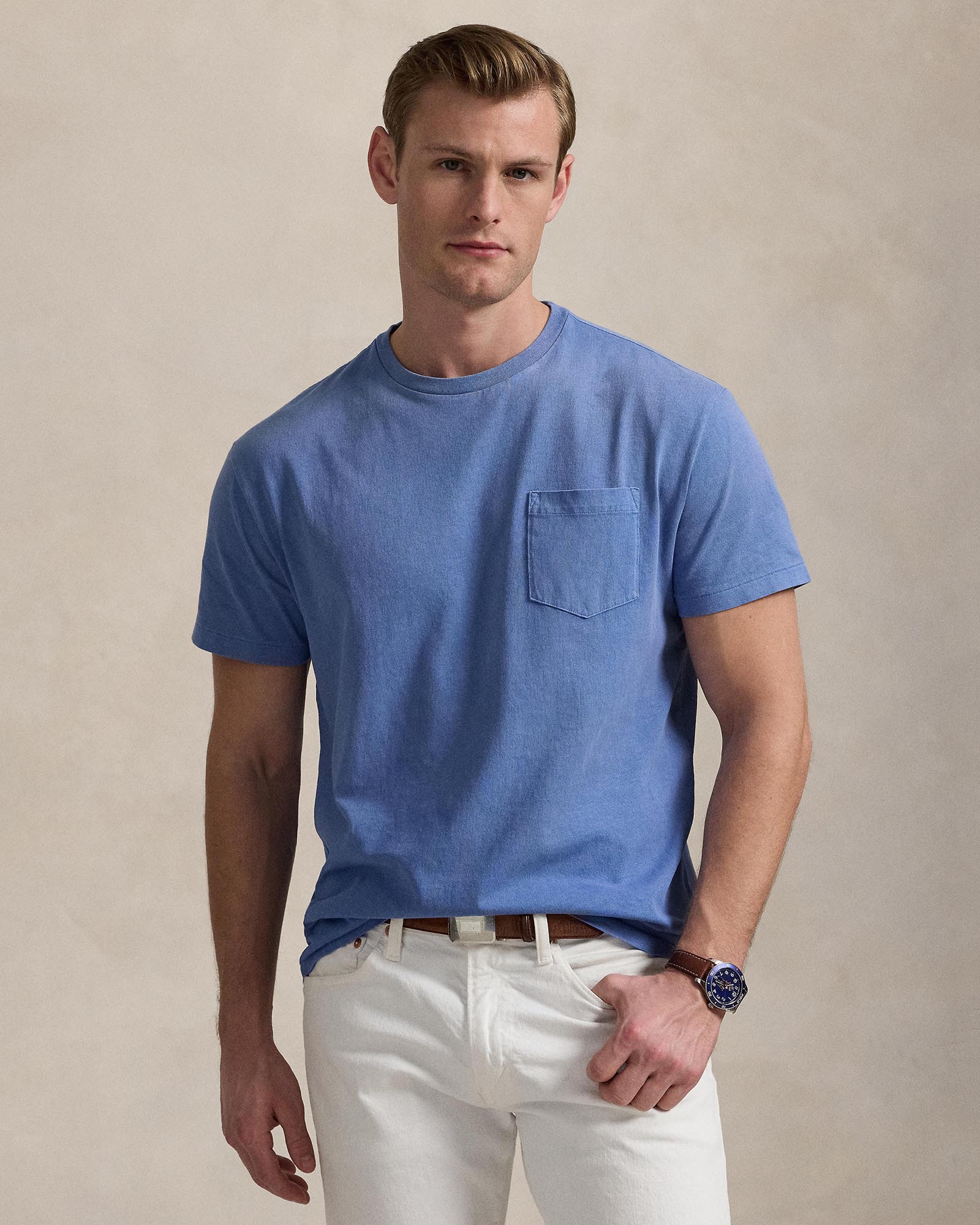 ICONIC EXCLUSIVE - Classic Fit Weathered Pocket T-Shirt